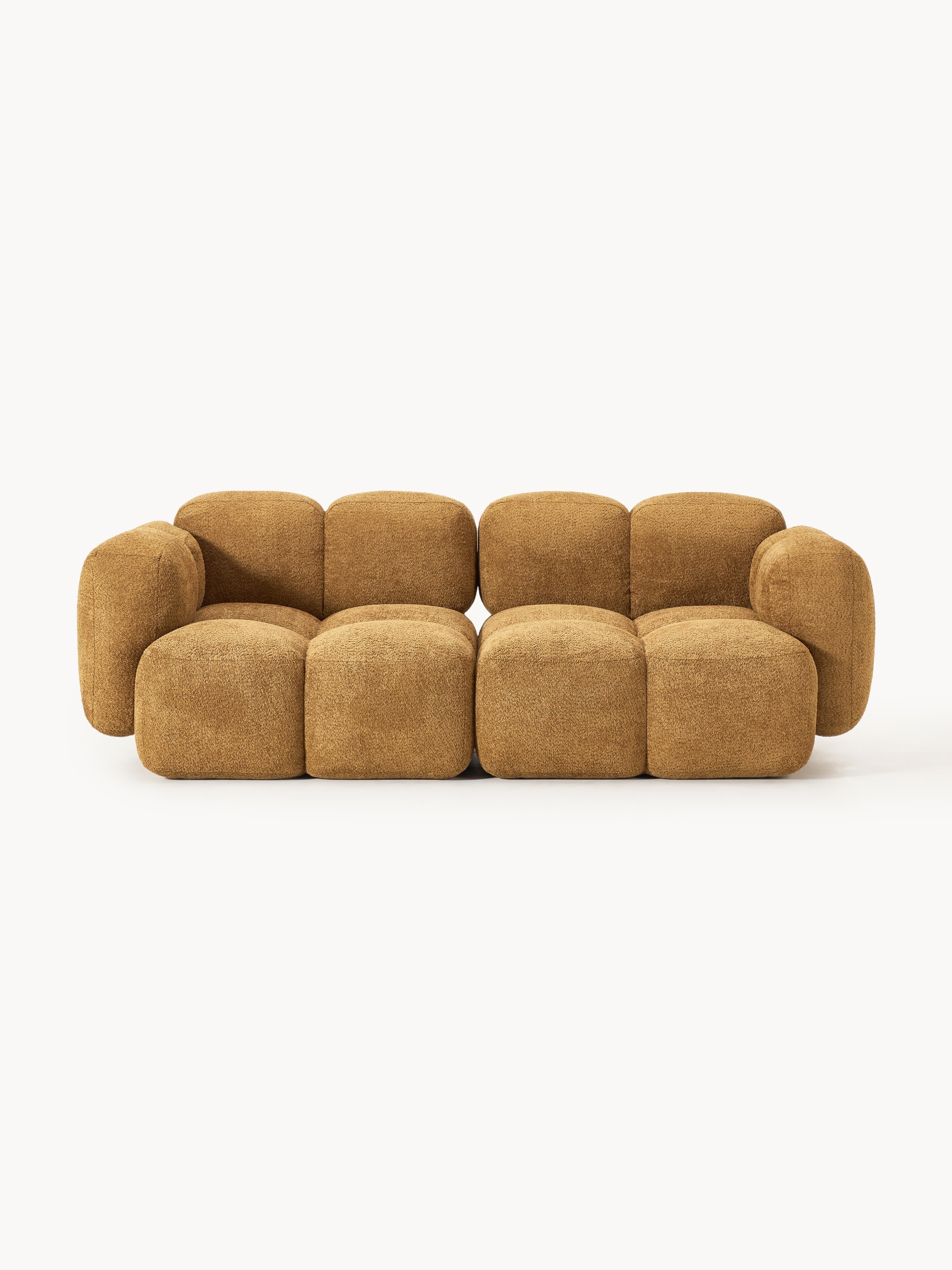 Galeriebild 1 - Modulares Sofa Tayla (3-Sitzer) aus Teddy-Bouclé