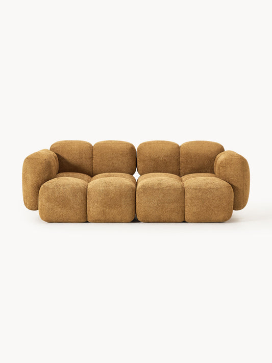 Galeriebild 1 - Modulares Sofa Tayla (3-Sitzer) aus Teddy-Bouclé