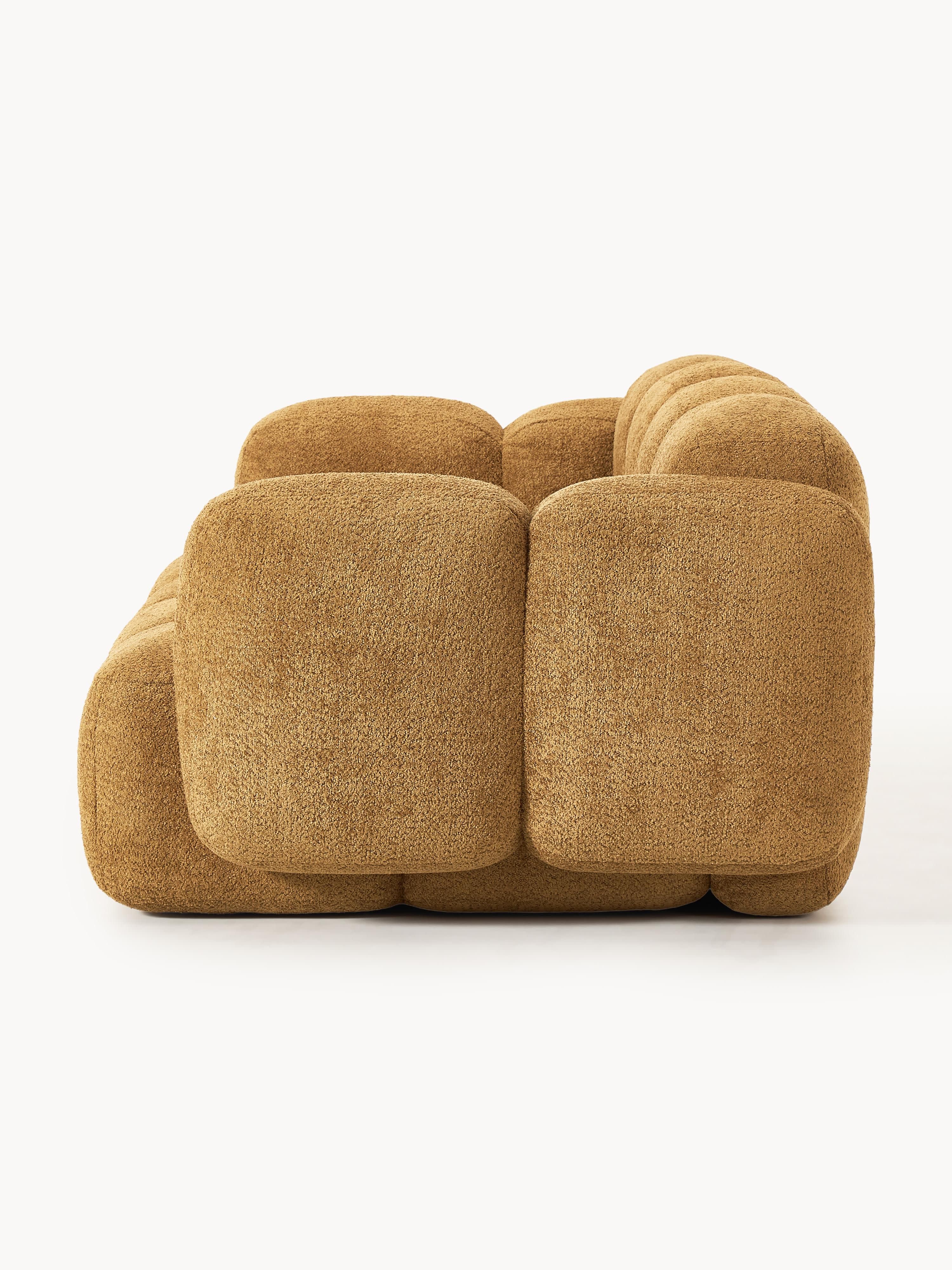 Modulares Sofa Tayla (3-Sitzer) aus Teddy-Bouclé