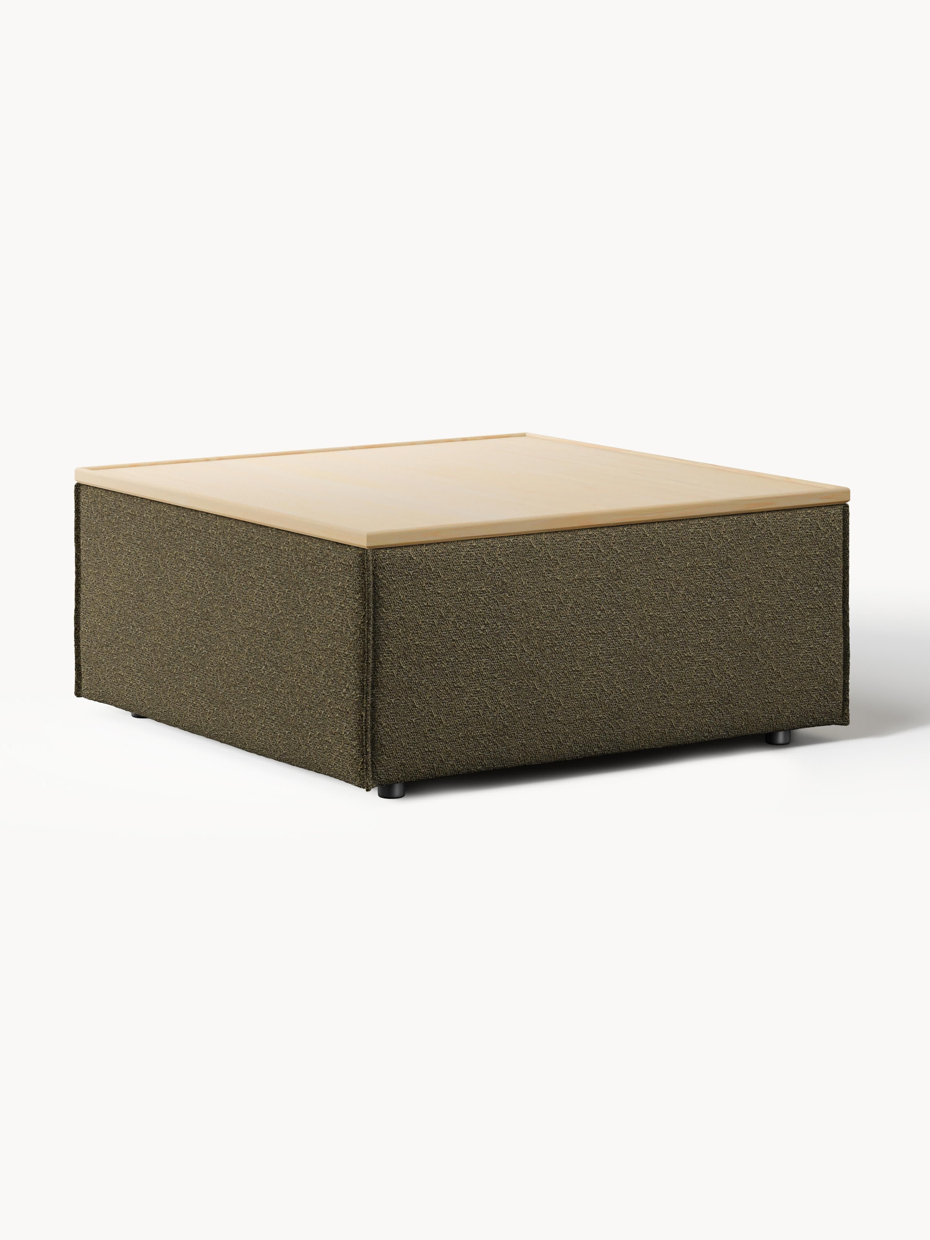 Galeriebild 1 - Sofa-Hocker Lennon aus Bouclé mit Stauraum