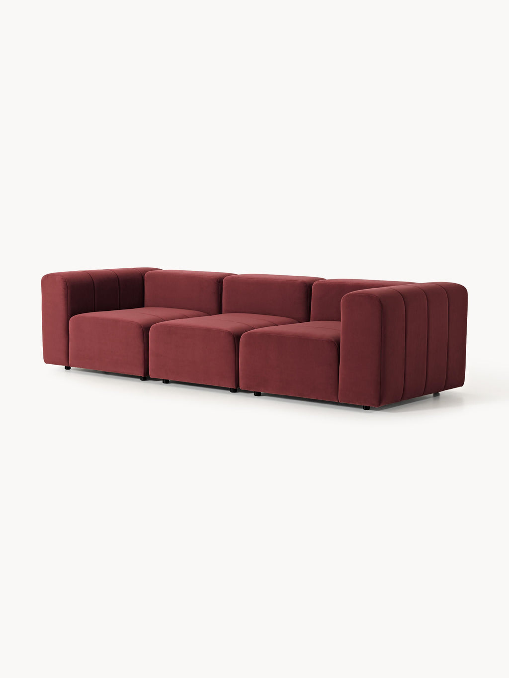 Modulares Samt-Sofa Lena (4-Sitzer)