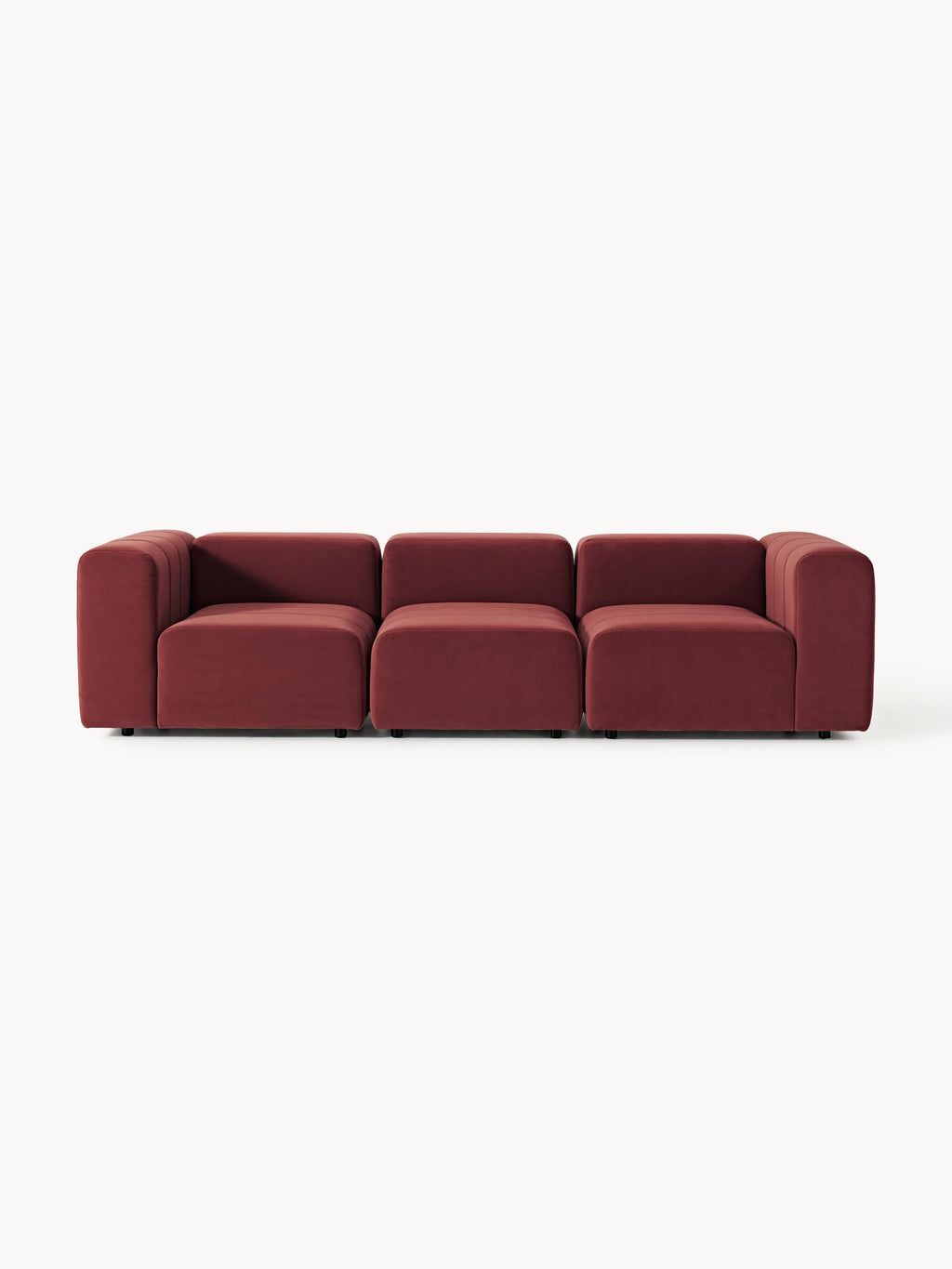 Galeriebild 1 - Modulares Samt-Sofa Lena (4-Sitzer)