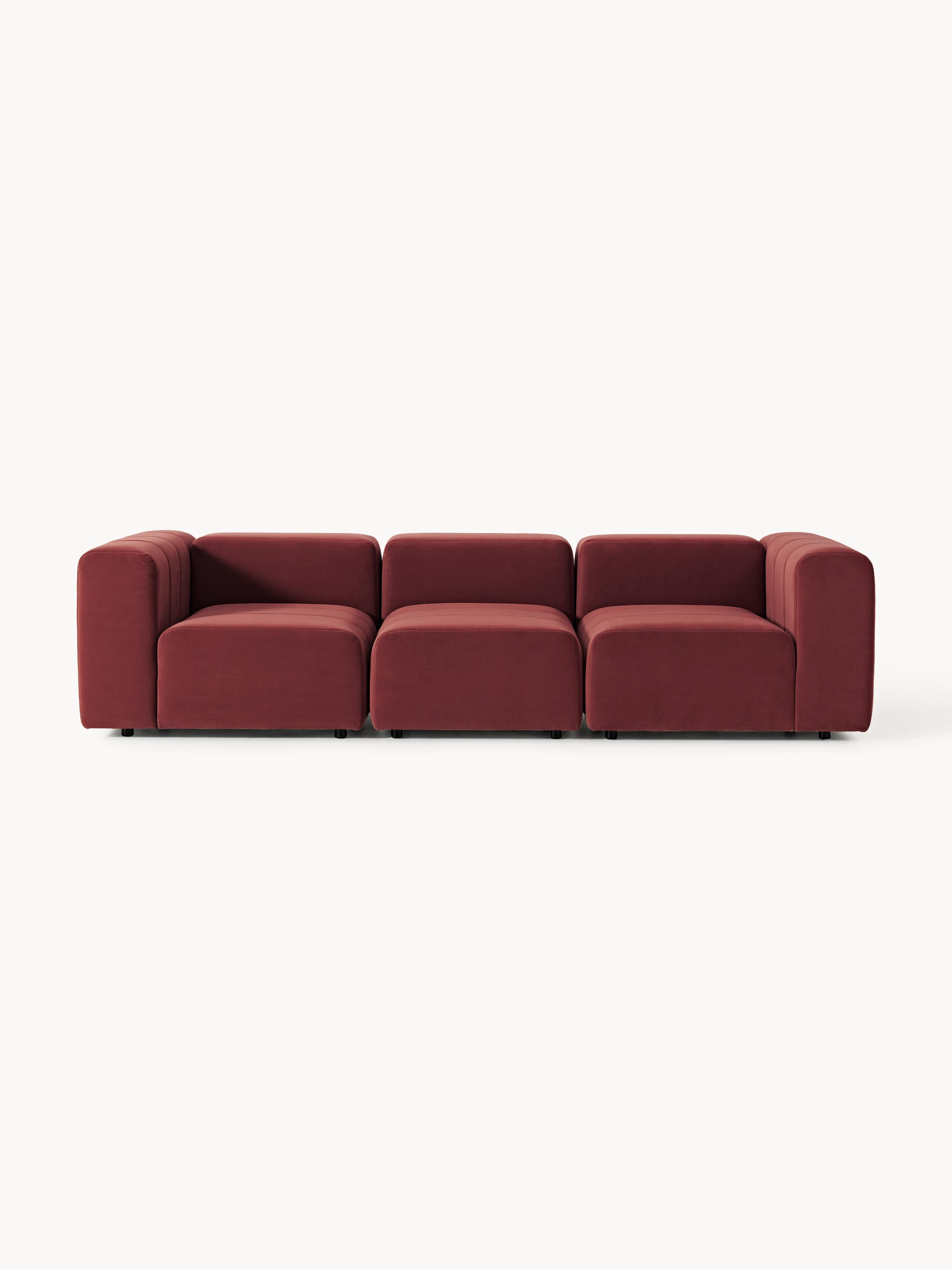 Galeriebild 1 - Modulares Samt-Sofa Lena (4-Sitzer)