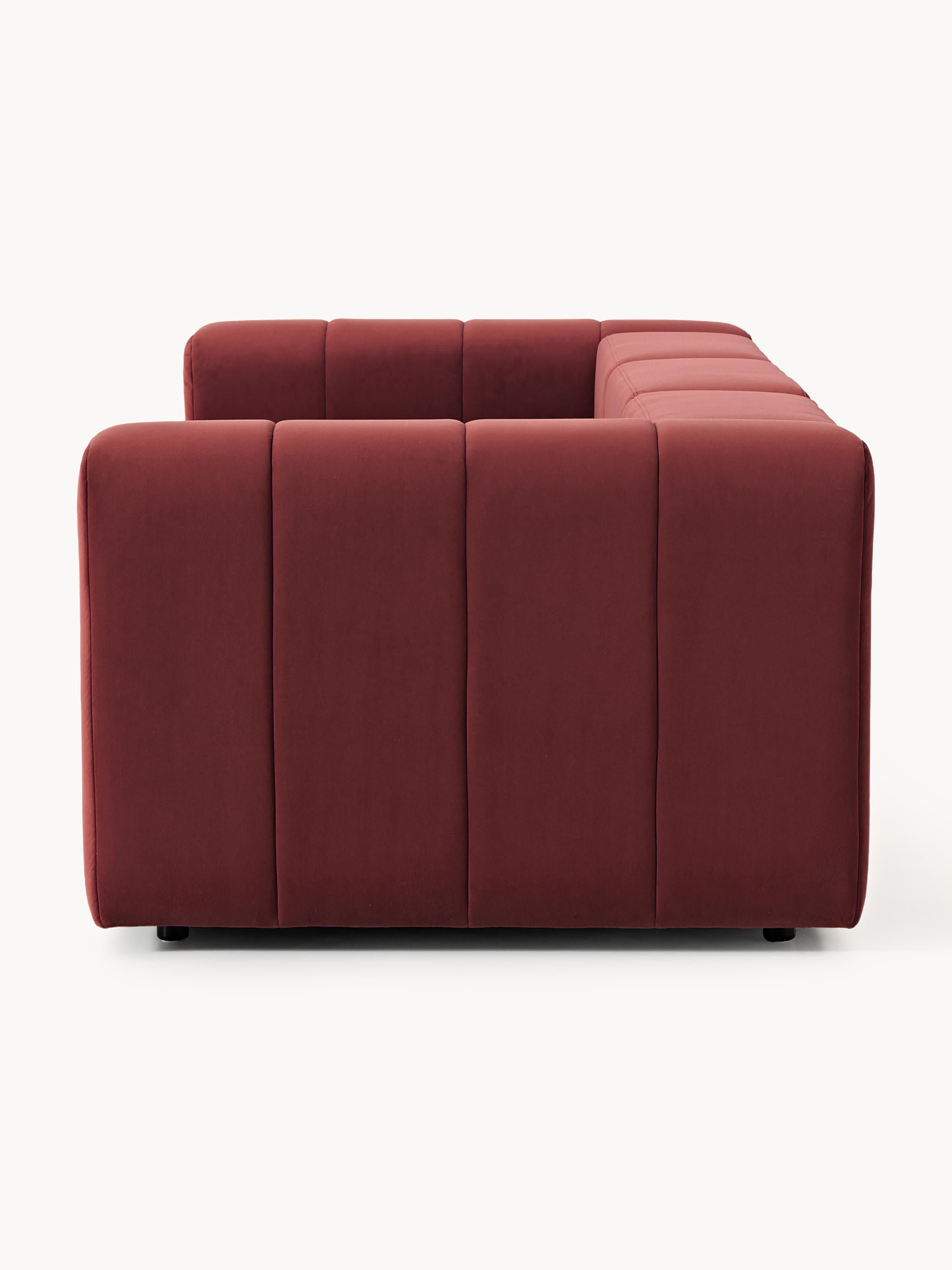 Modulares Samt-Sofa Lena (4-Sitzer)