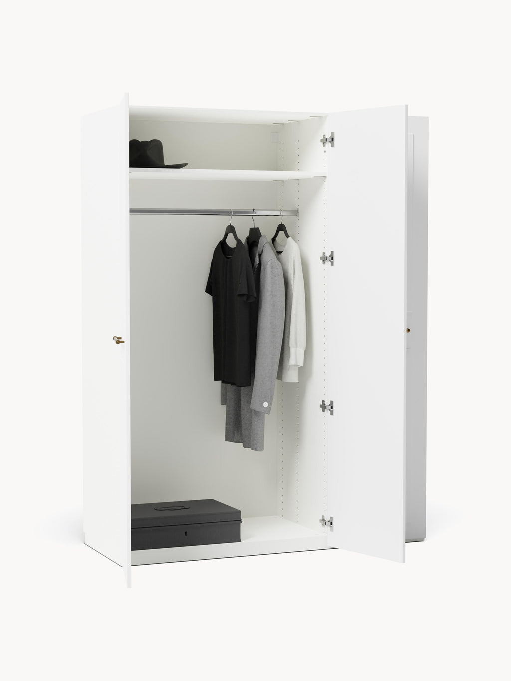 Modularer Drehtürenschrank Charlotte, 150 cm Breite, in verschiedenen Größen