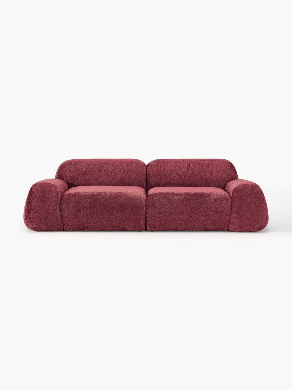 Galeriebild 1 - Modulares Teddy-Bouclé-Sofa Wolke (3-Sitzer)