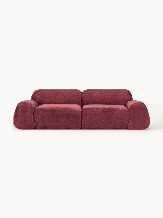 Galeriebild 1 - Modulares Teddy-Bouclé-Sofa Wolke (3-Sitzer)