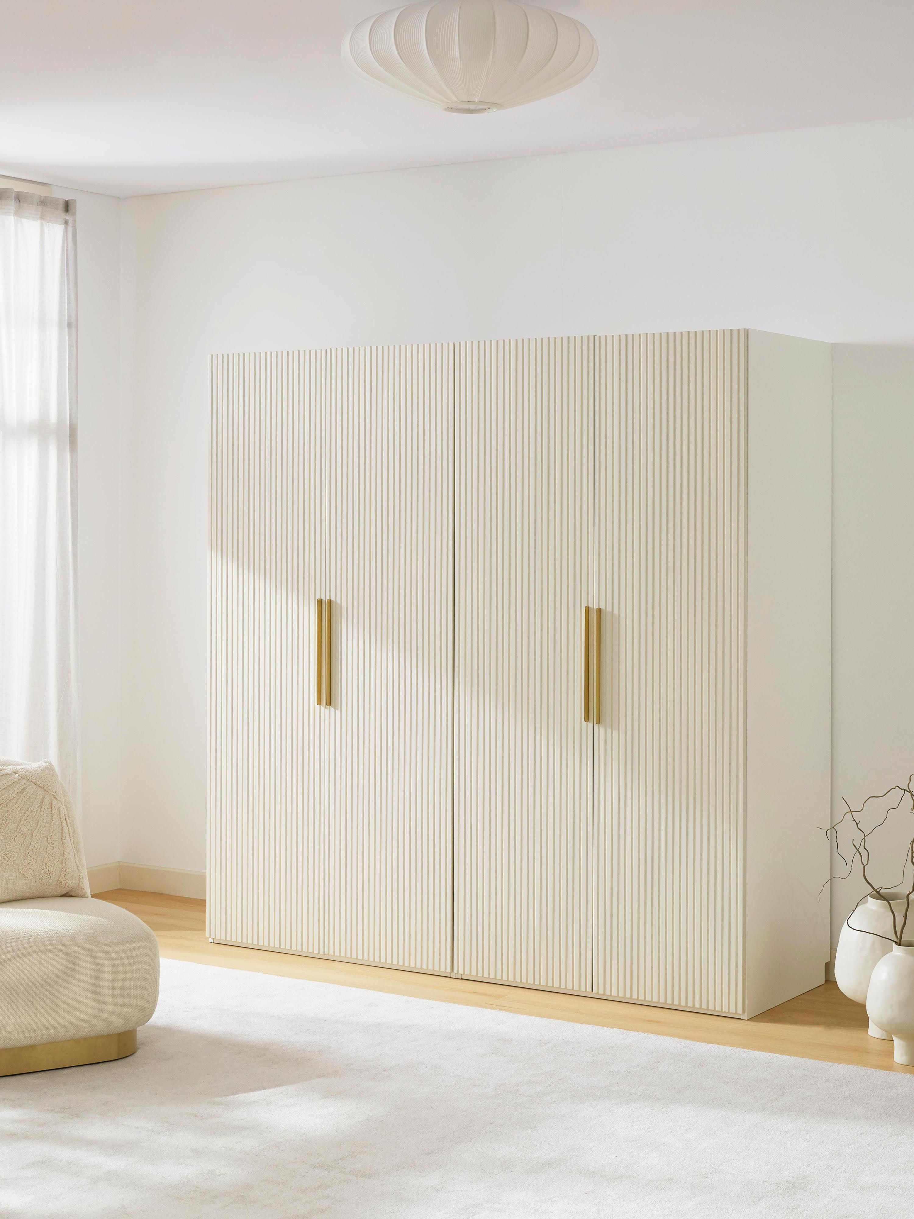 Modularer Drehtürenschrank Simone, 200 cm Breite, in verschiedenen Größen