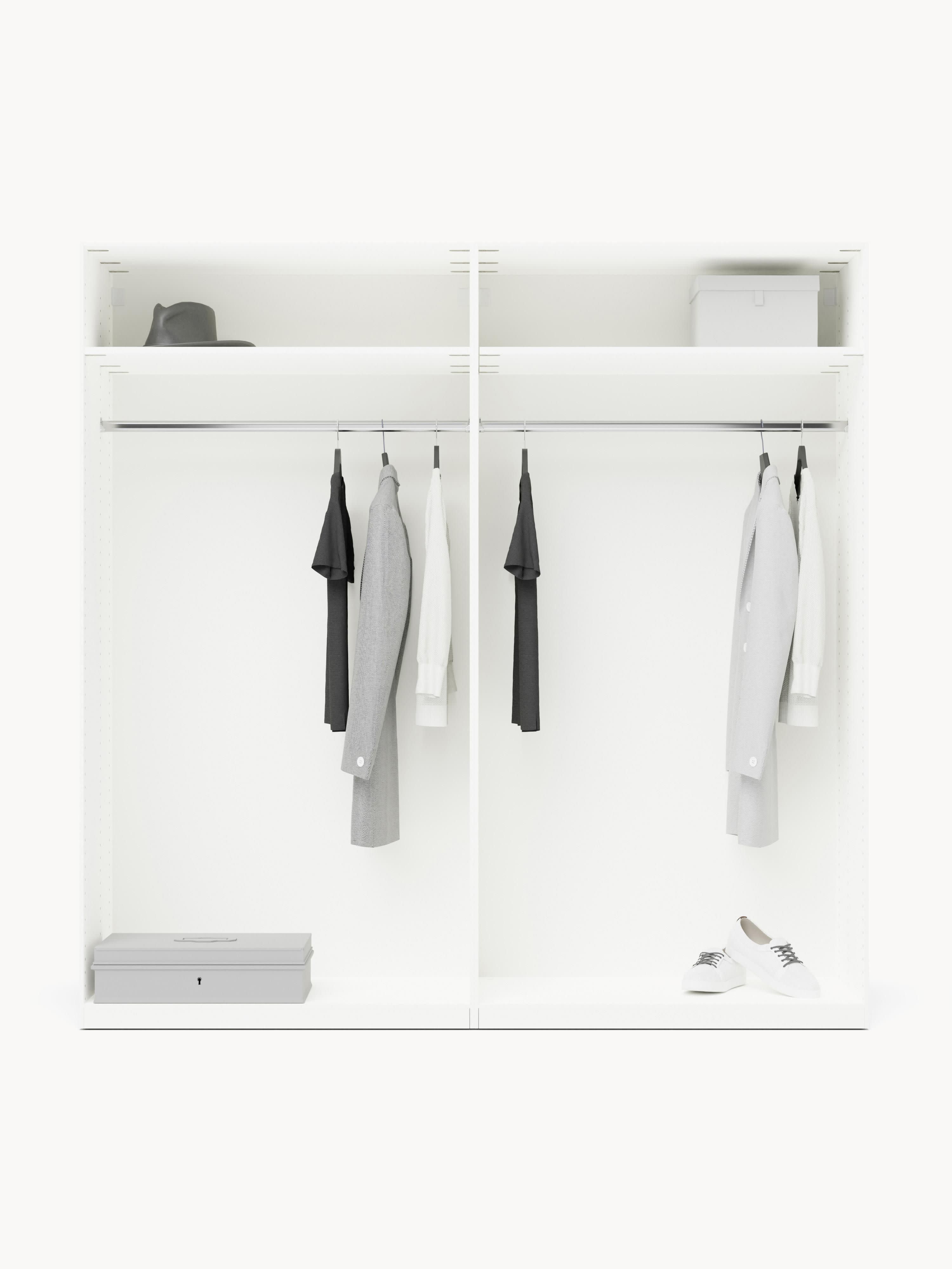 Modularer Drehtürenschrank Simone, 200 cm Breite, in verschiedenen Größen