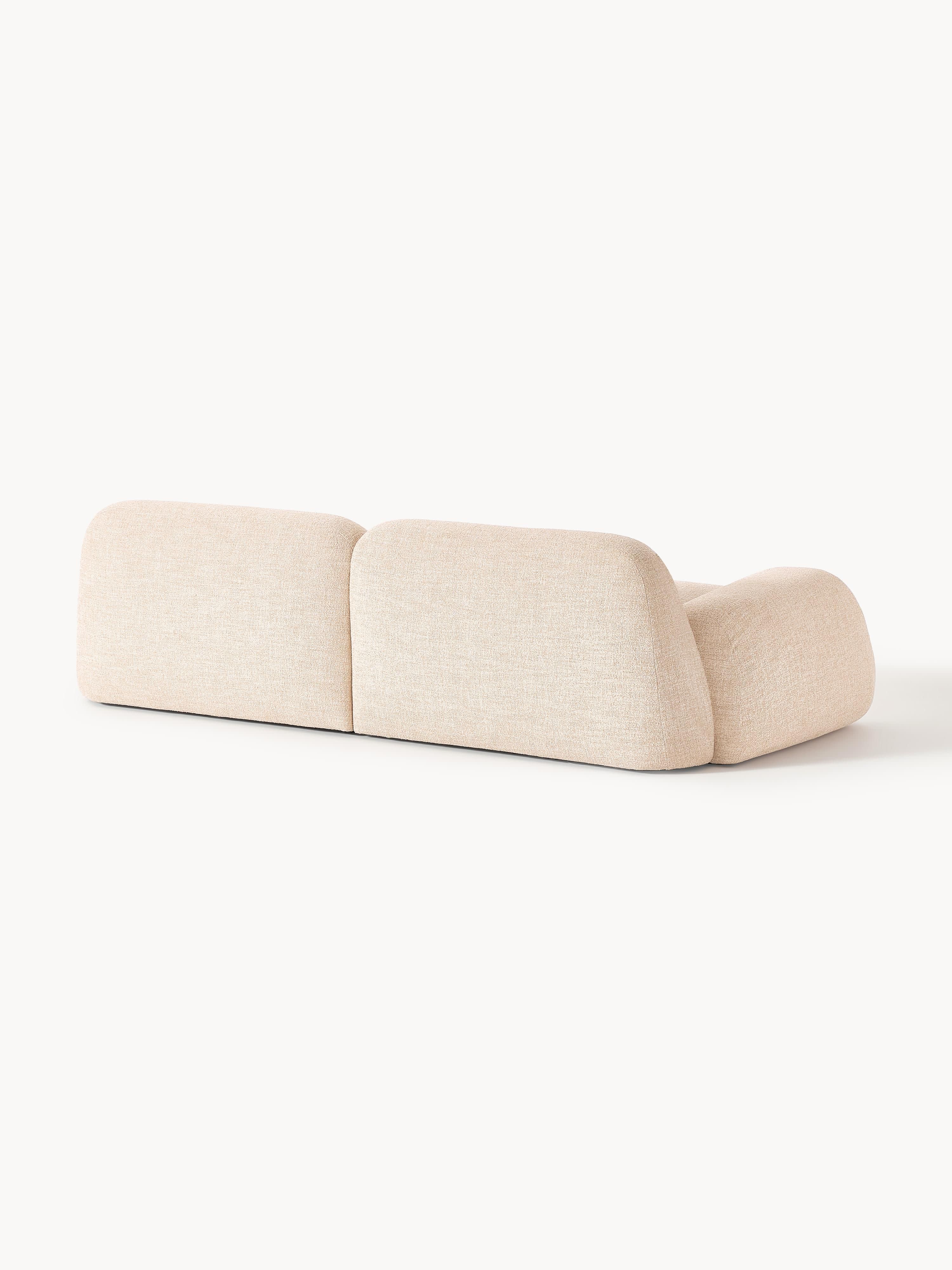Modulares Bouclé-Sofa Wolke (3-Sitzer)