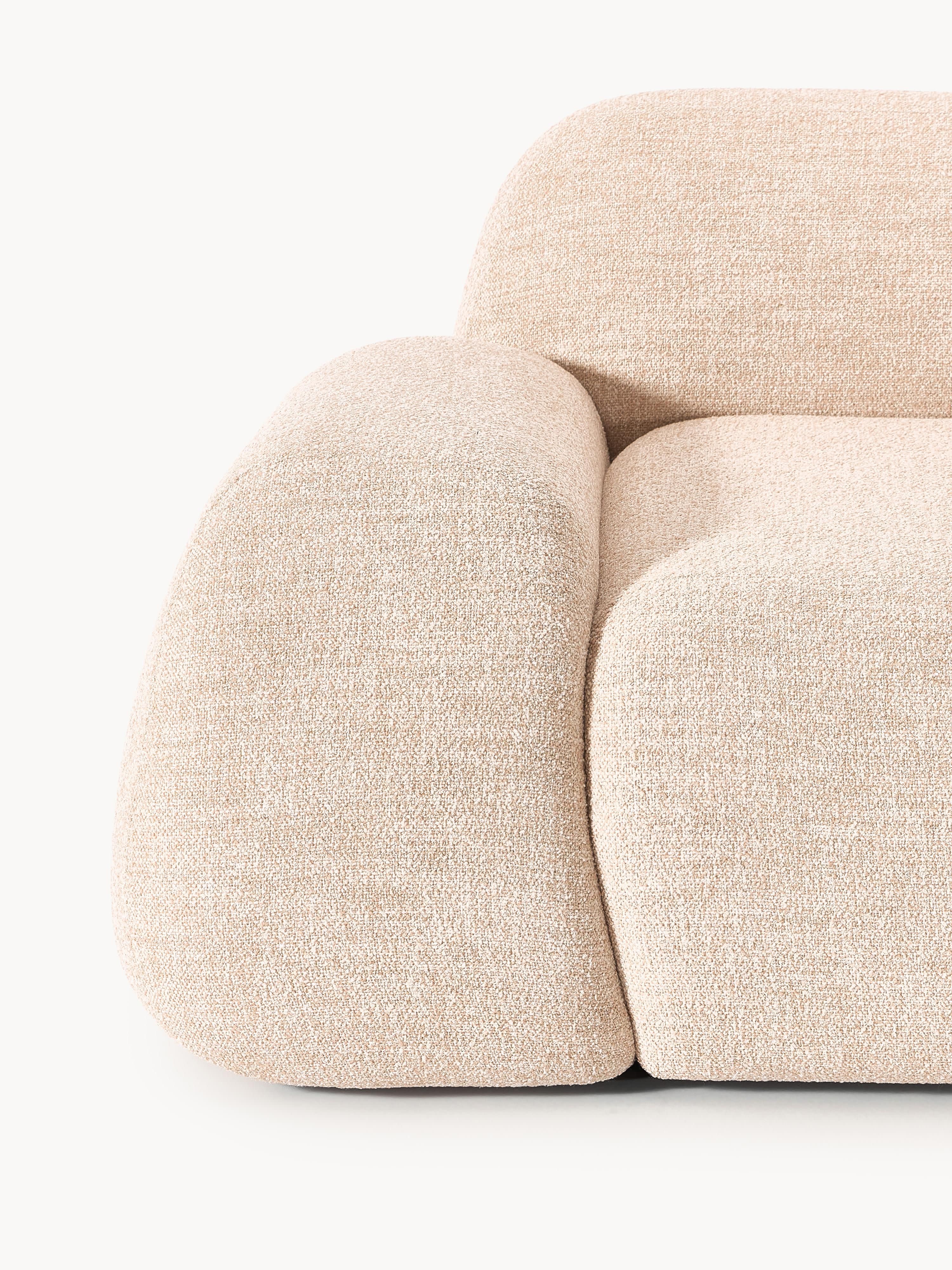 Modulares Bouclé-Sofa Wolke (3-Sitzer)