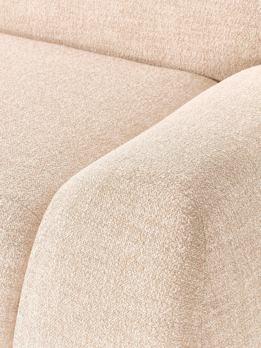 Modulares Bouclé-Sofa Wolke (3-Sitzer)