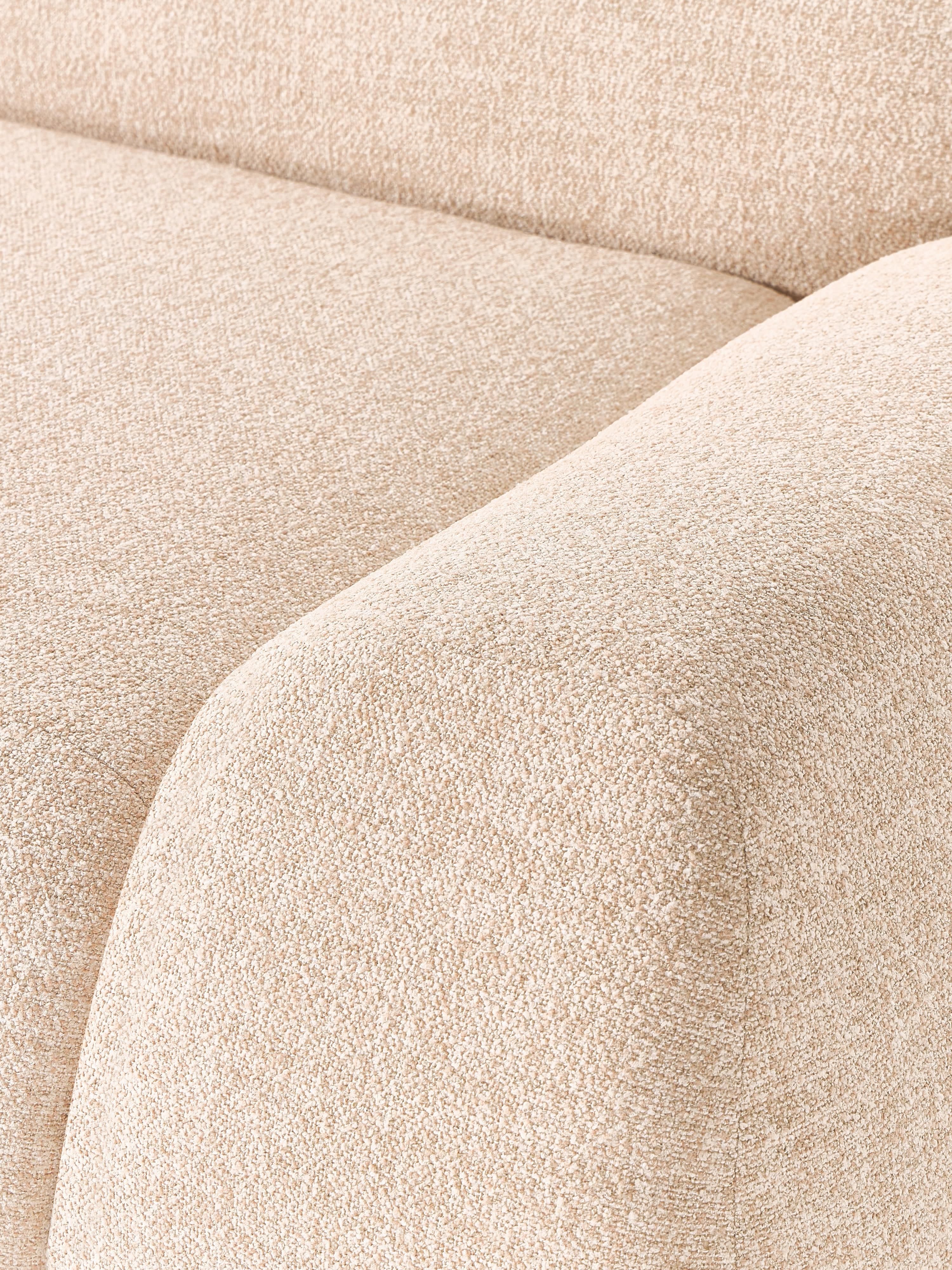 Modulares Bouclé-Sofa Wolke (3-Sitzer)