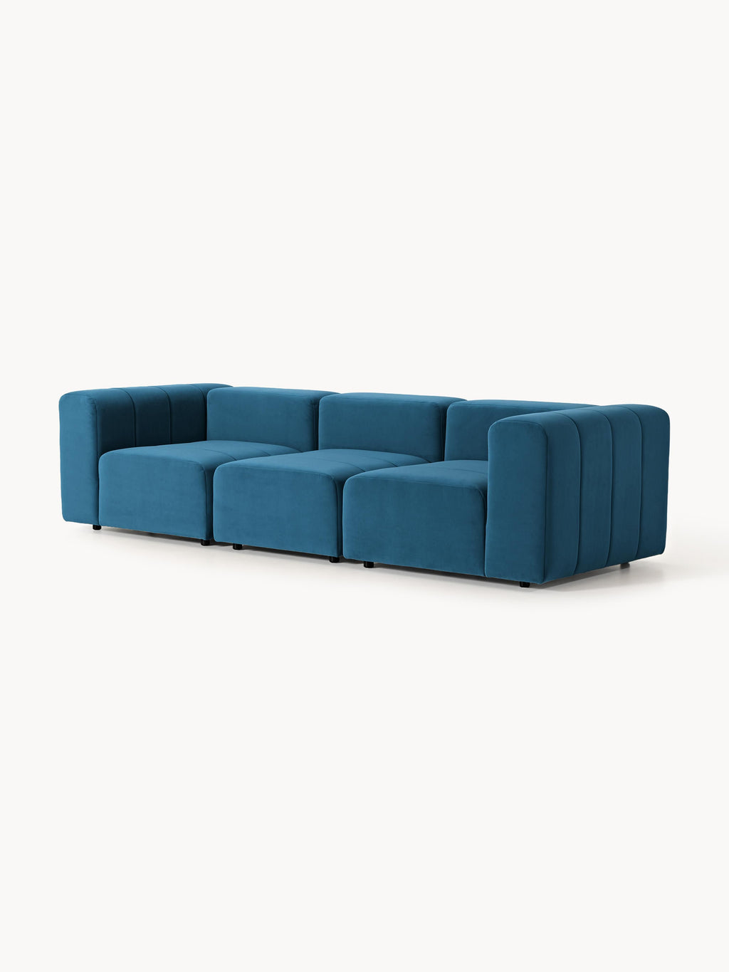 Modulares Samt-Sofa Lena (4-Sitzer)