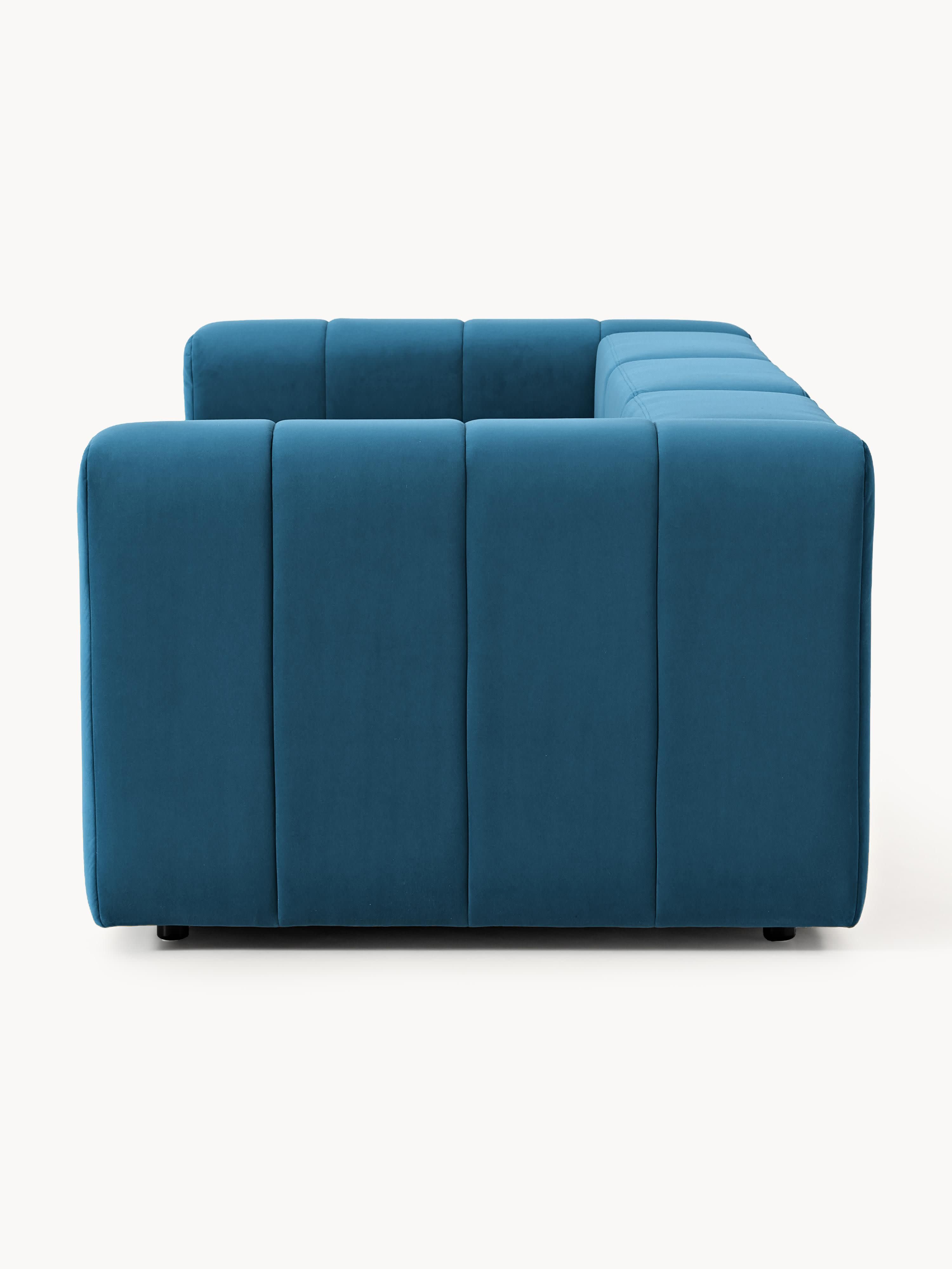 Modulares Samt-Sofa Lena (4-Sitzer)