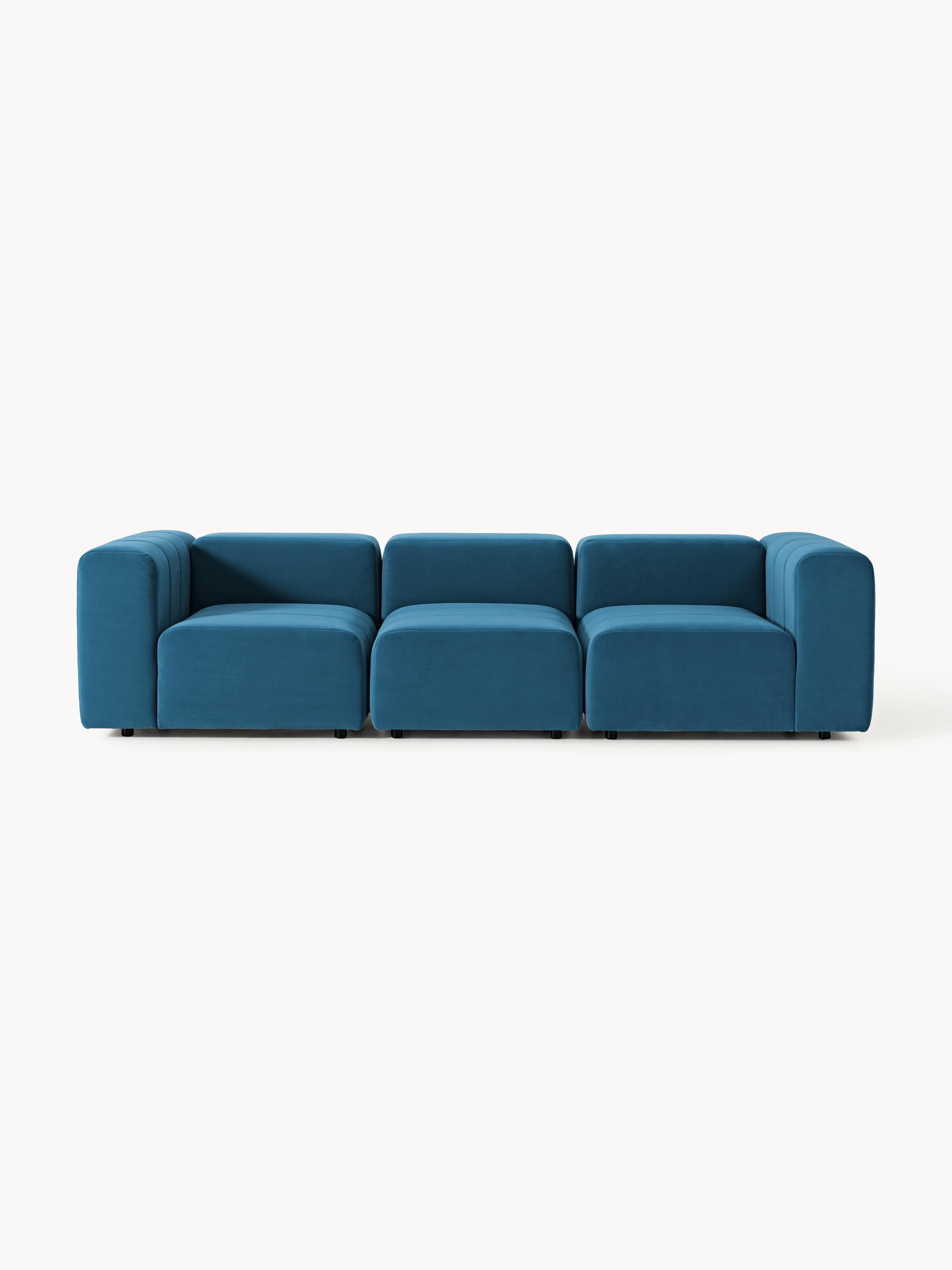 Galeriebild 1 - Modulares Samt-Sofa Lena (4-Sitzer)