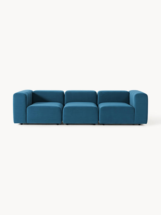 Galeriebild 1 - Modulares Samt-Sofa Lena (4-Sitzer)