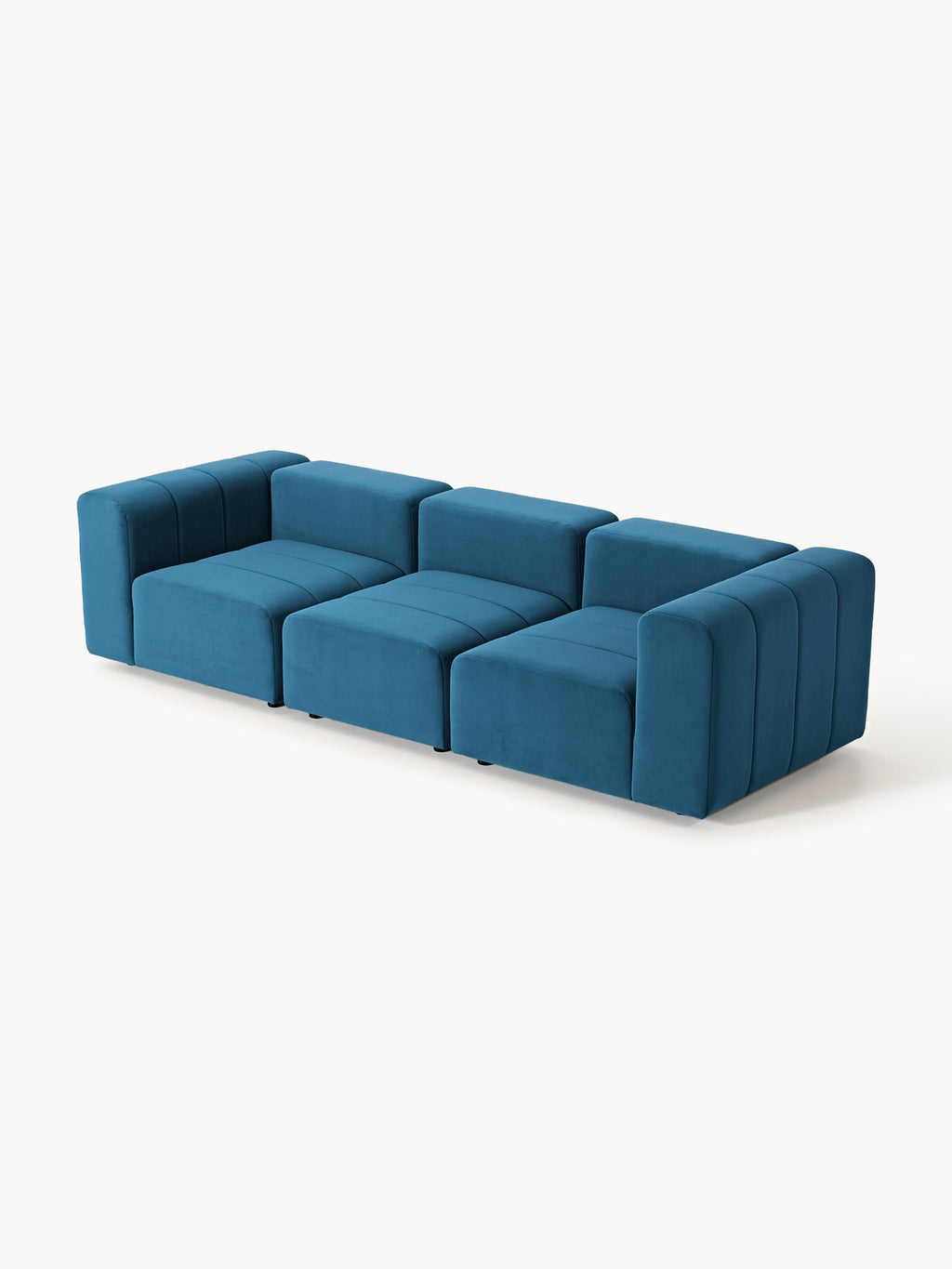 Modulares Samt-Sofa Lena (4-Sitzer)