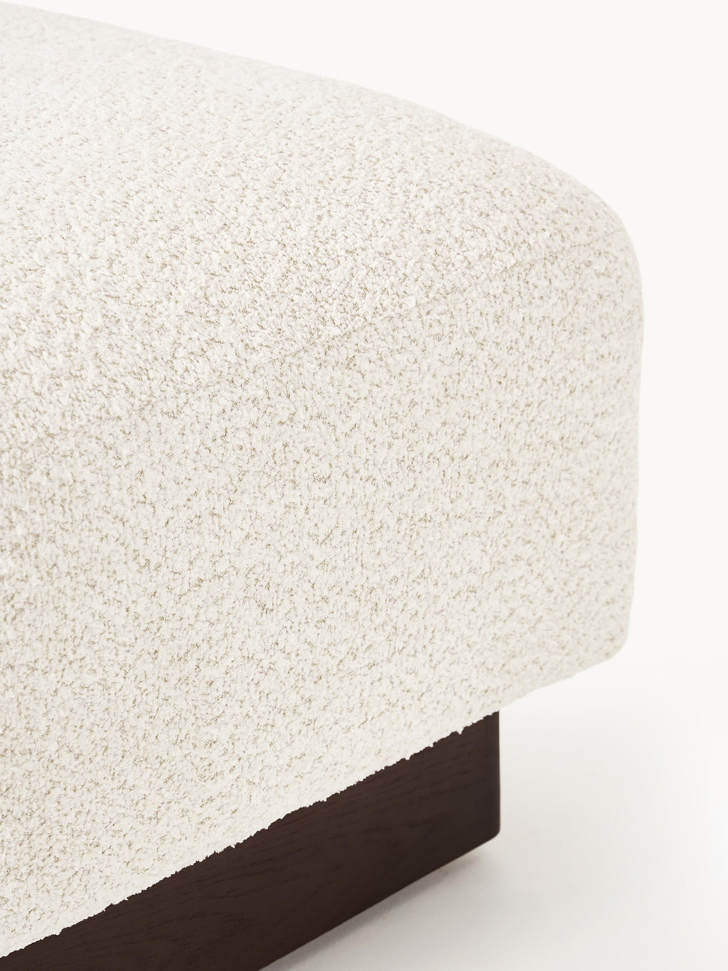 Sofa-Hocker Natalie aus Teddy-Bouclé