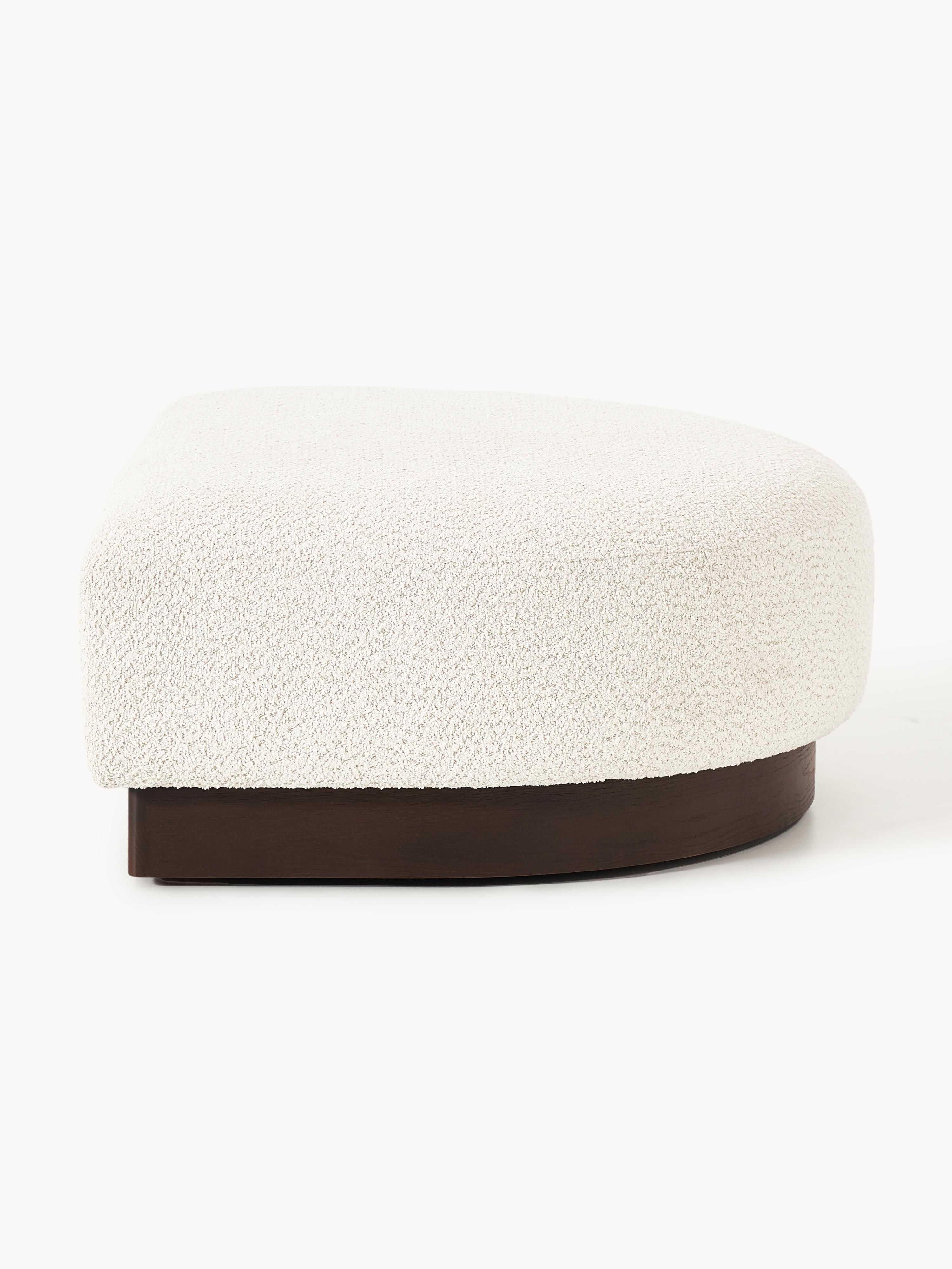 Sofa-Hocker Natalie aus Teddy-Bouclé
