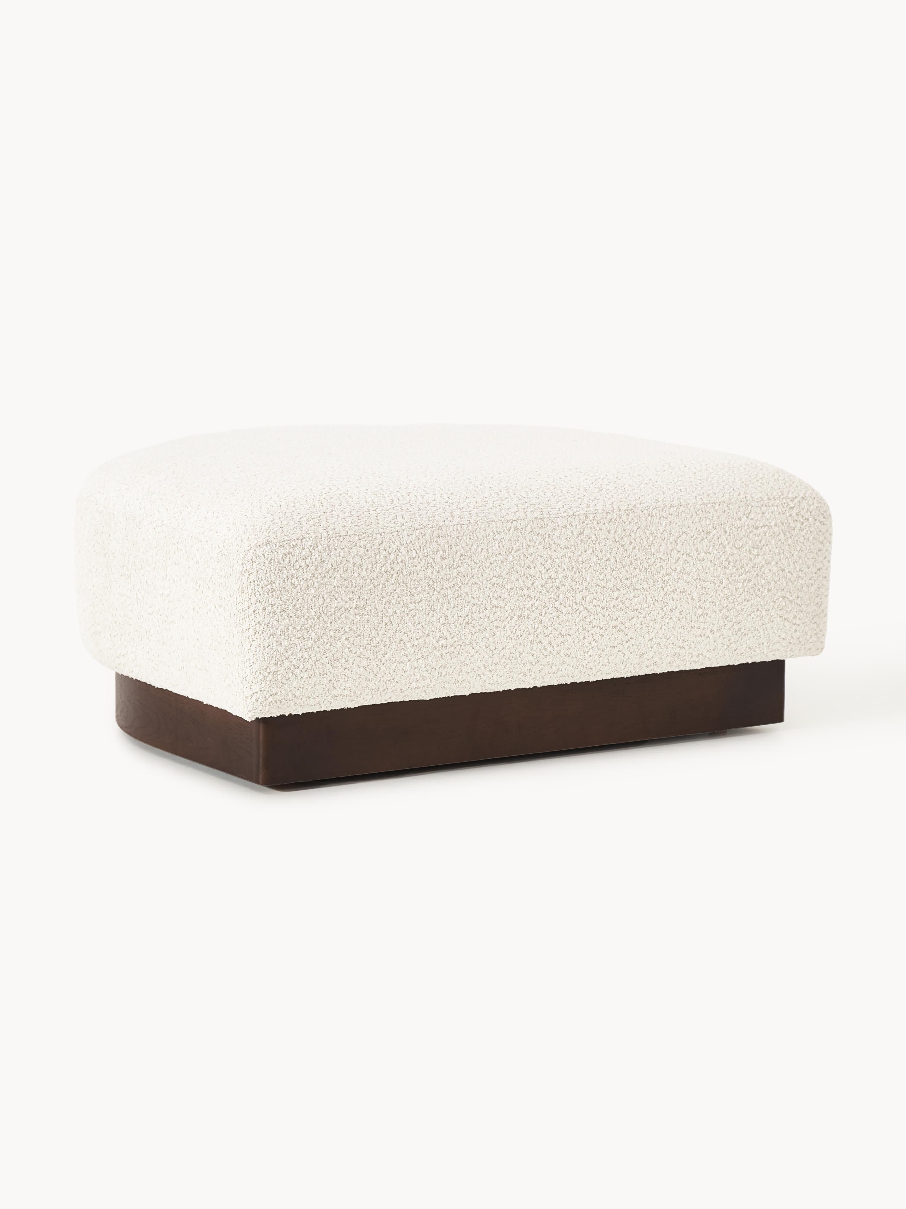 Sofa-Hocker Natalie aus Teddy-Bouclé