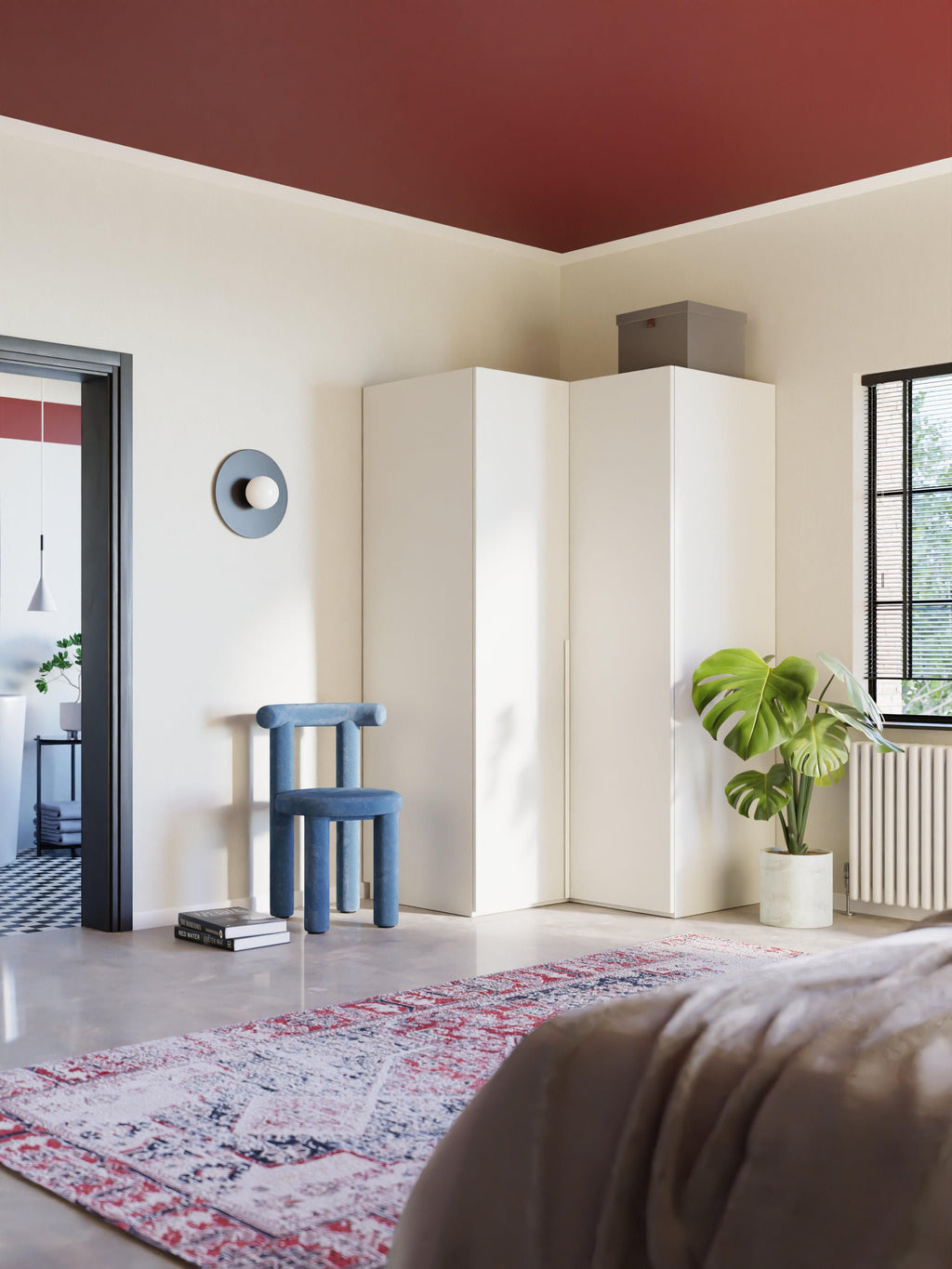 Modularer Eck-Kleiderschrank Leon, 115 cm Breite, in verschiedenen Größen