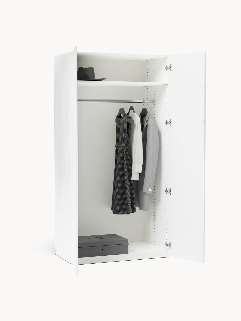 Modularer Drehtürenschrank Leon, 100 cm Breite, in verschiedenen Größen