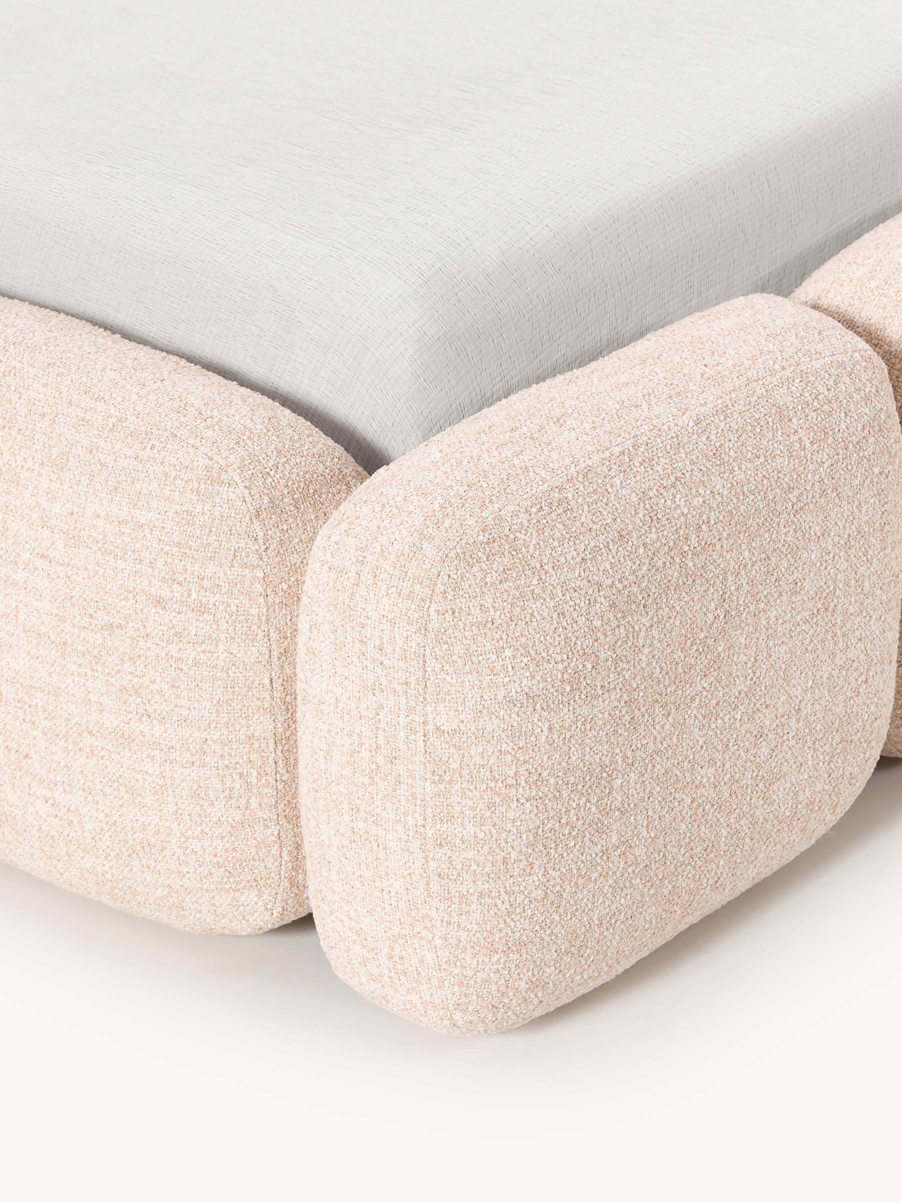 Polsterbett Tayla aus Bouclé
