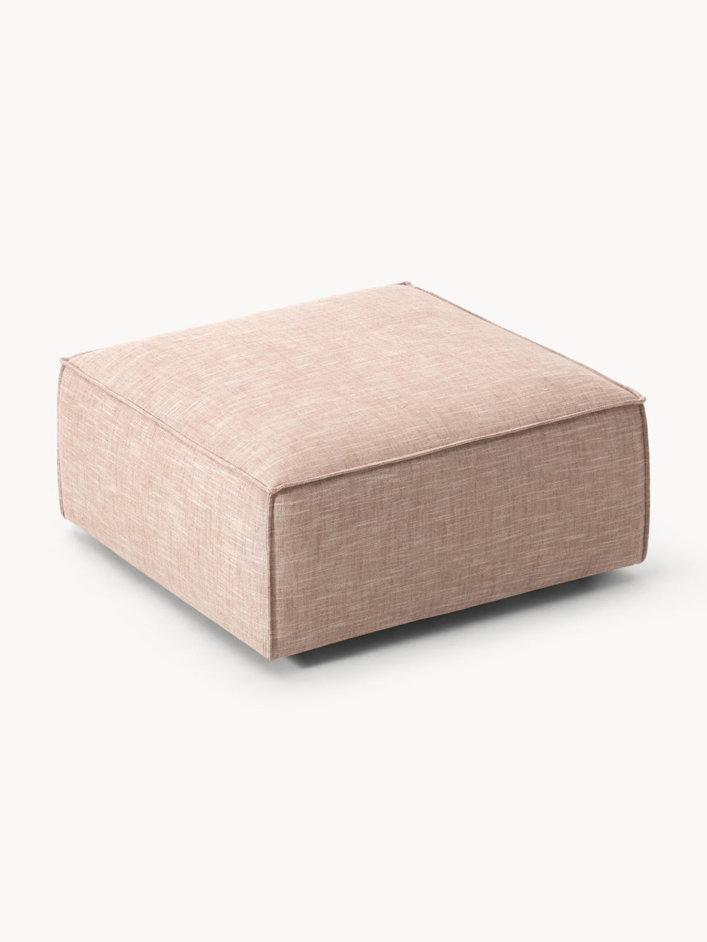 Sofa-Hocker Lennon aus Leinen-Mix