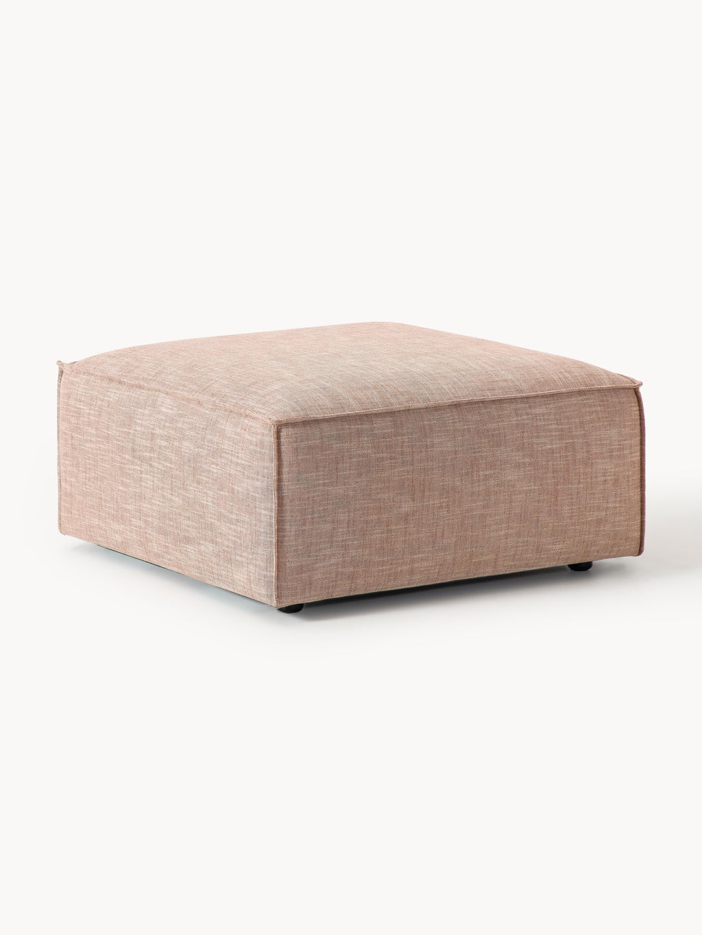 Sofa-Hocker Lennon aus Leinen-Mix