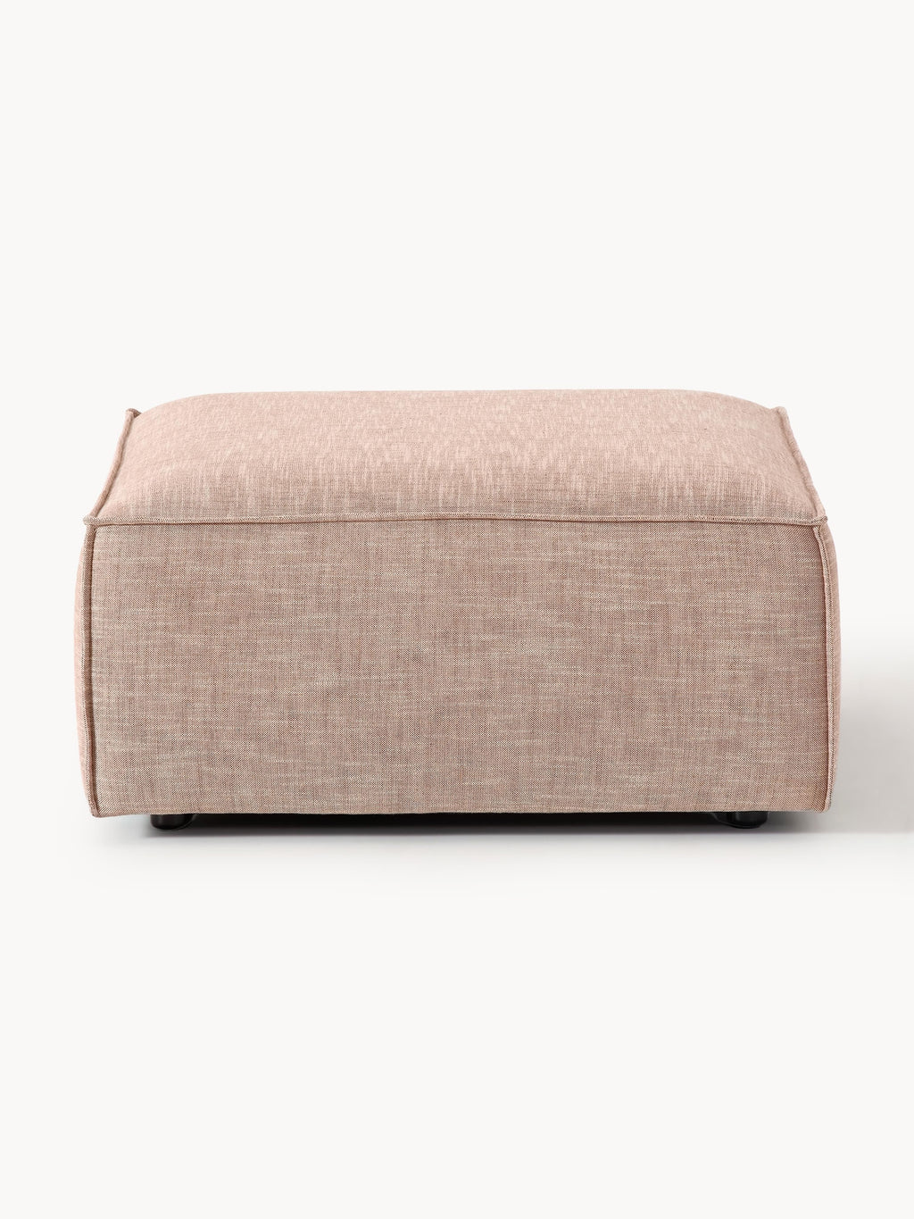 Sofa-Hocker Lennon aus Leinen-Mix