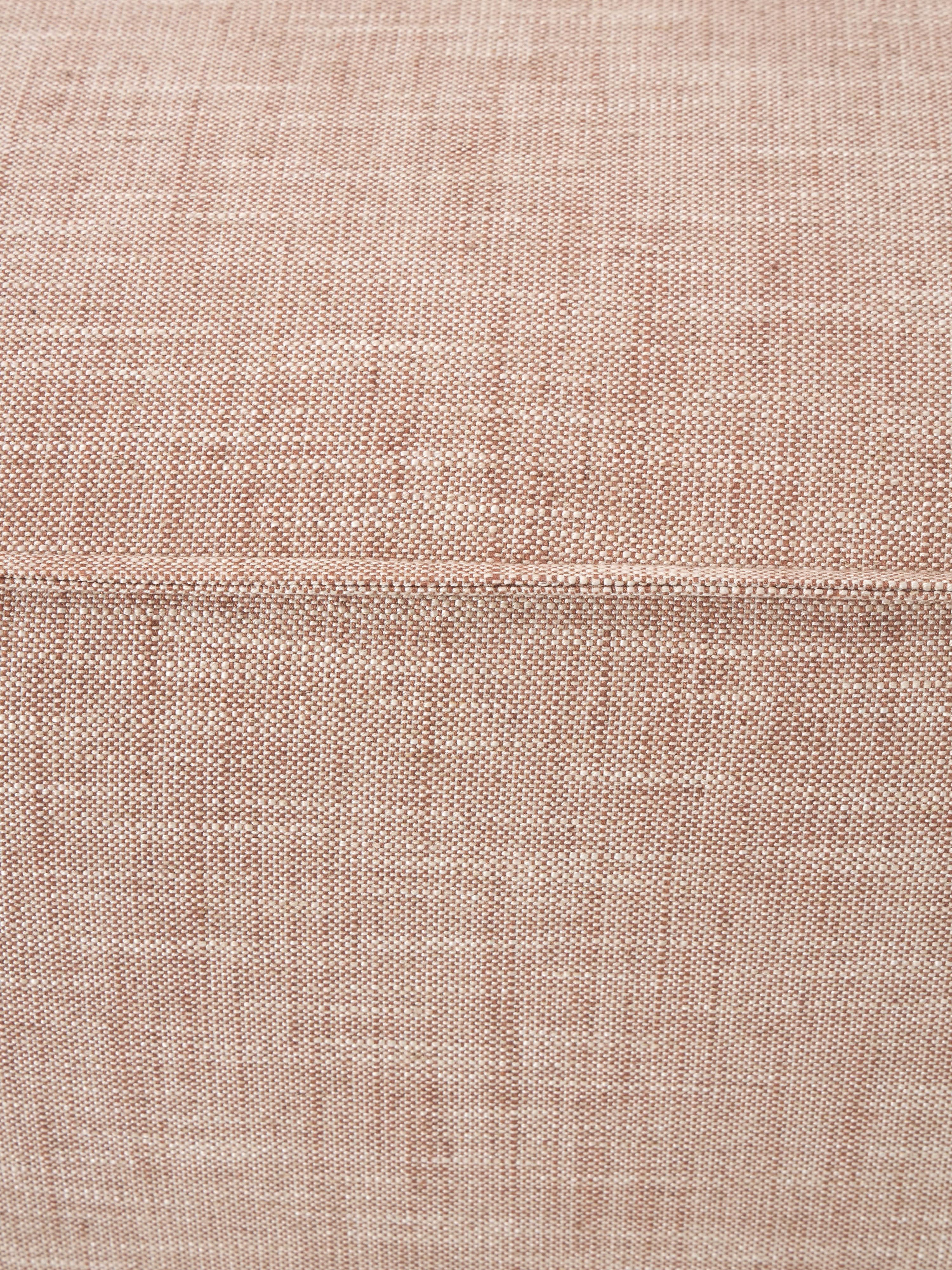 Sofa-Hocker Lennon aus Leinen-Mix