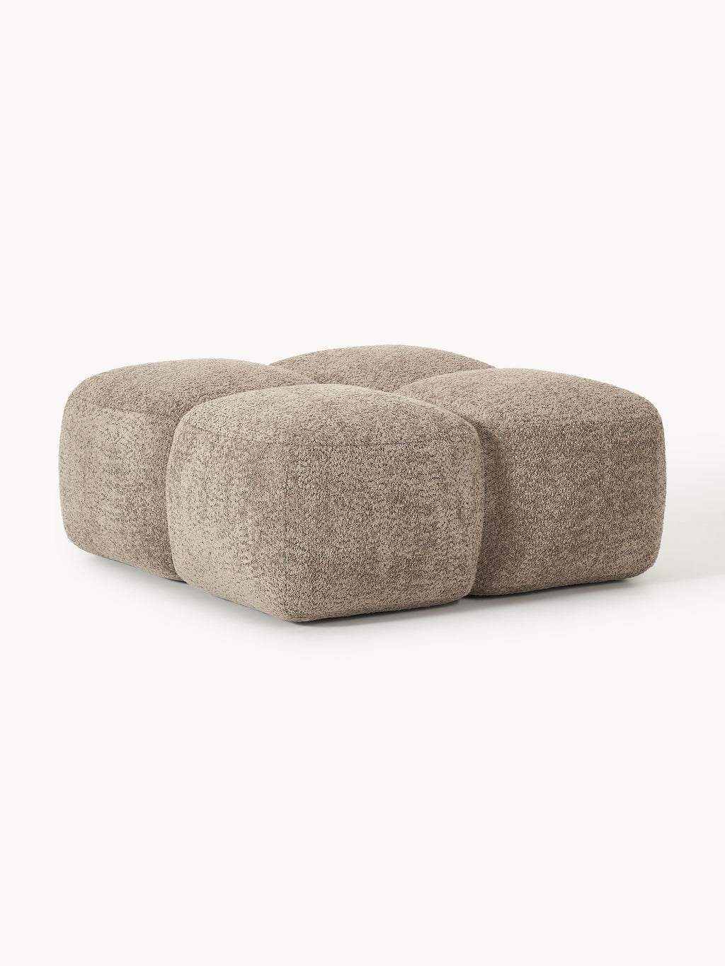Galeriebild 1 - Sofa-Hocker Tayla aus Teddy-Bouclé