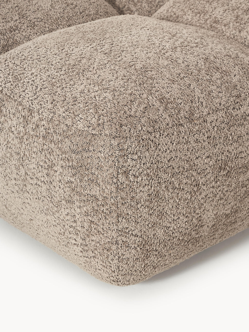 Sofa-Hocker Tayla aus Teddy-Bouclé