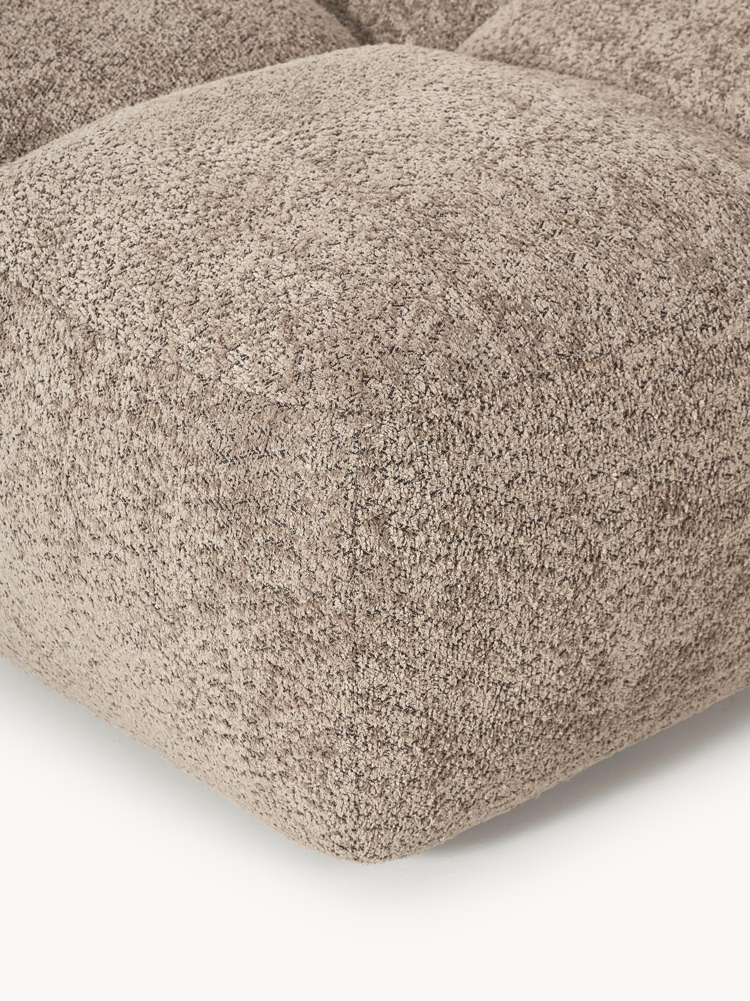 Sofa-Hocker Tayla aus Teddy-Bouclé