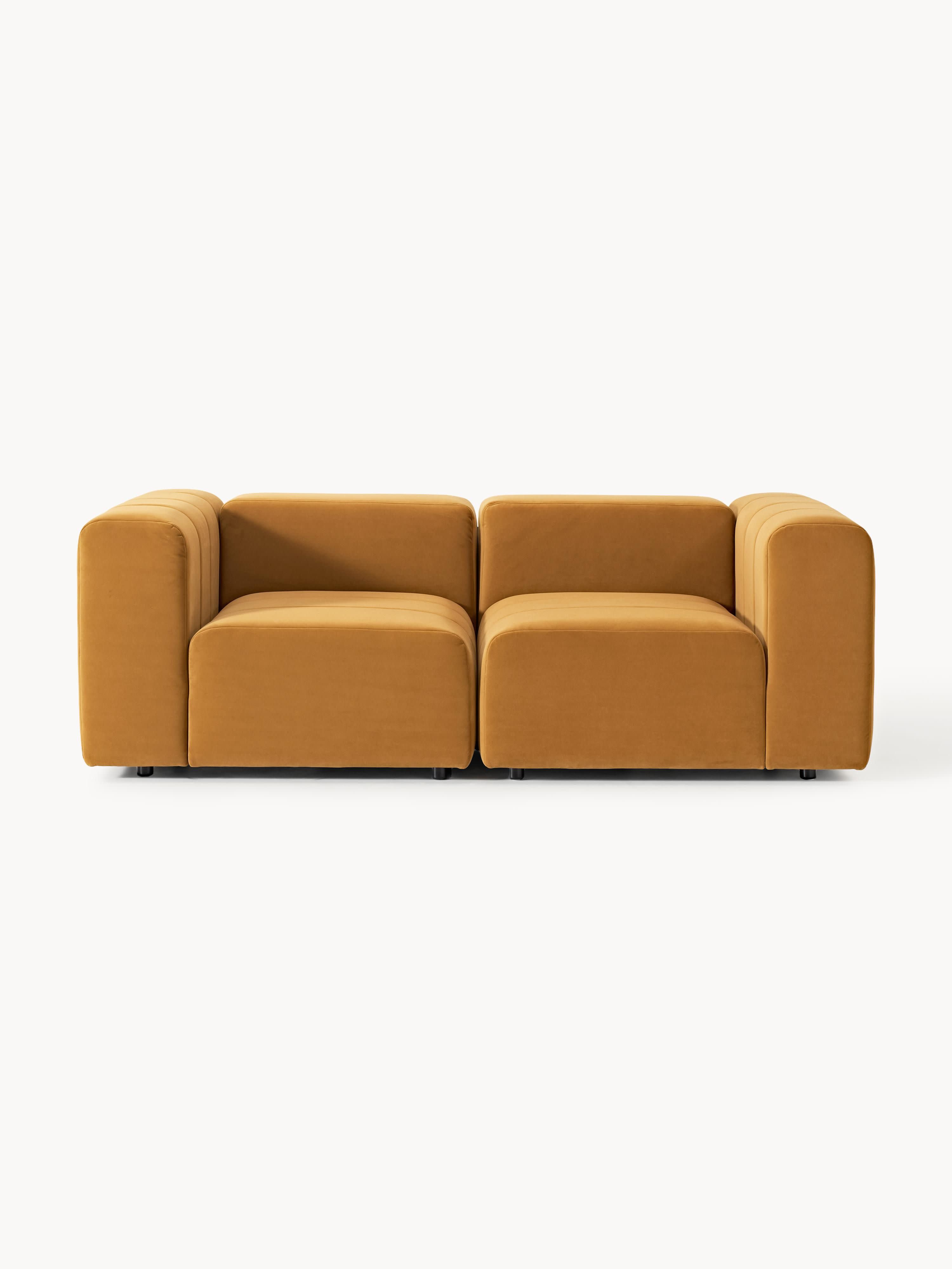 Galeriebild 1 - Modulares Samt-Sofa Lena (3-Sitzer)