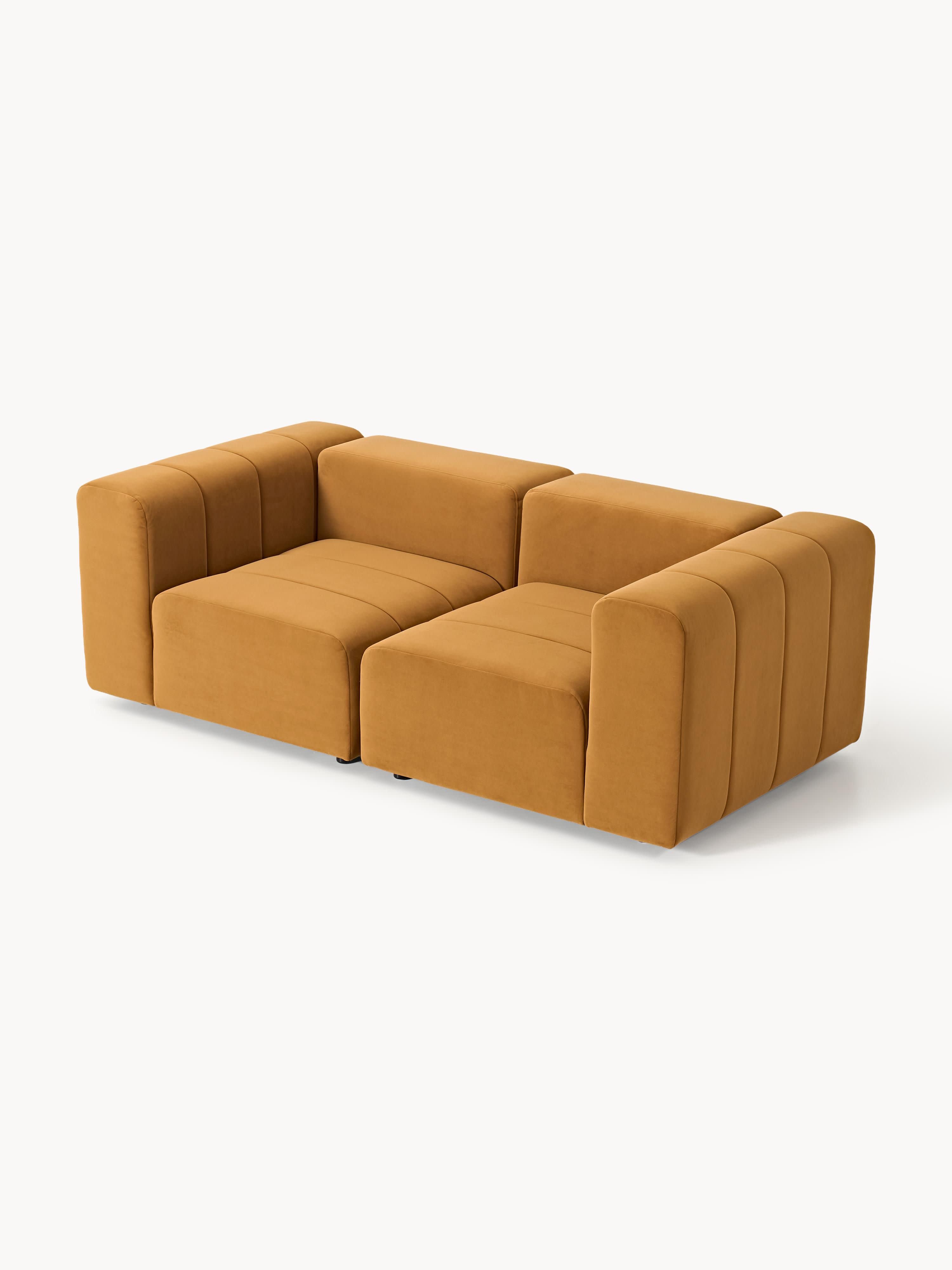Modulares Samt-Sofa Lena (3-Sitzer)