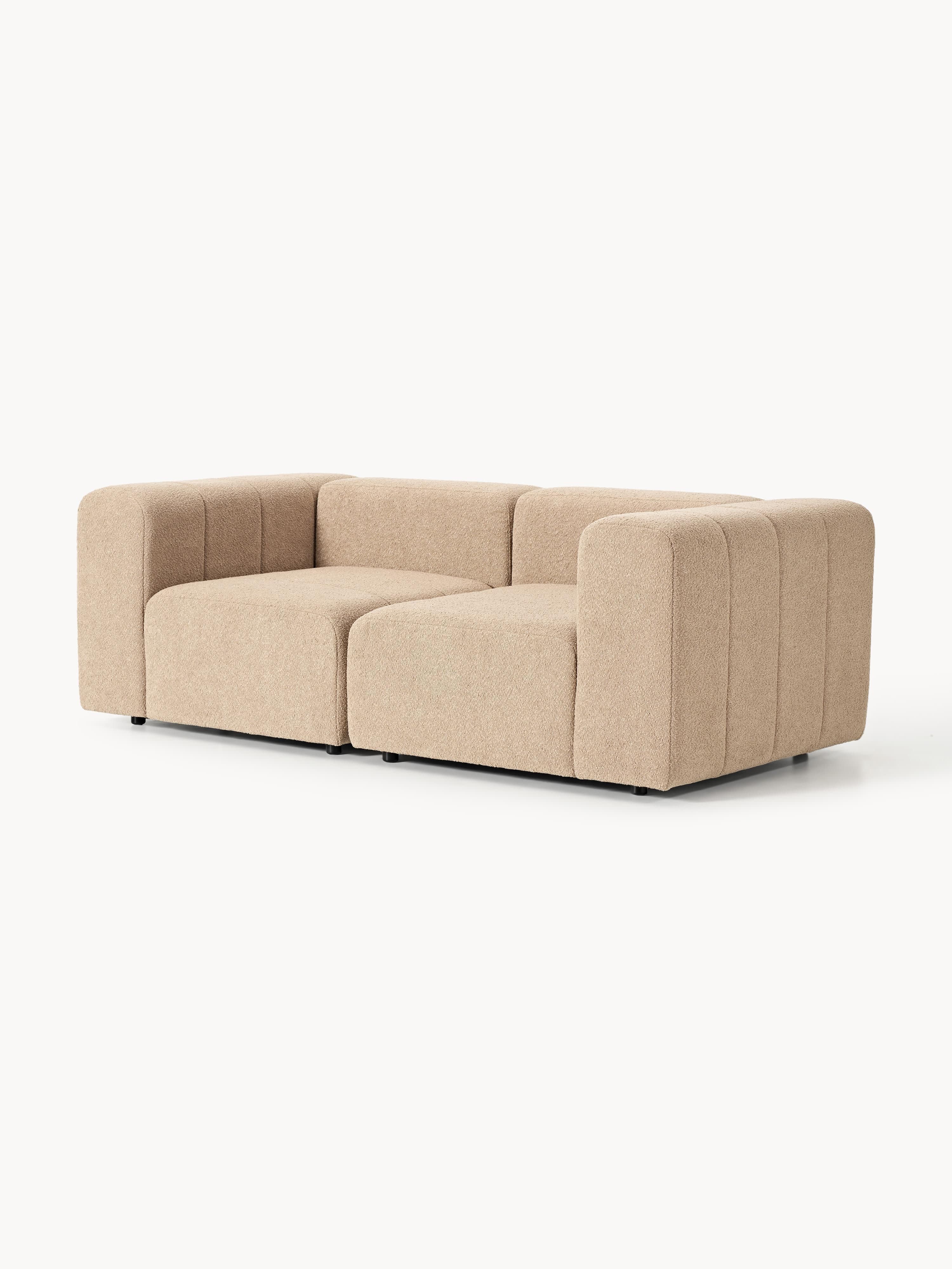 Modulares Bouclé-Sofa Lena (3-Sitzer)