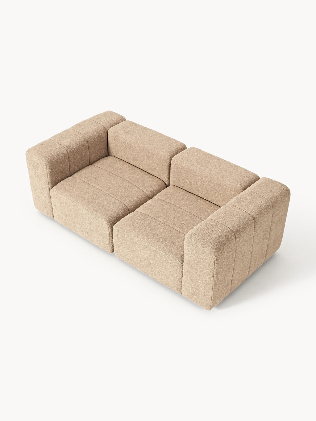 Modulares Bouclé-Sofa Lena (3-Sitzer)