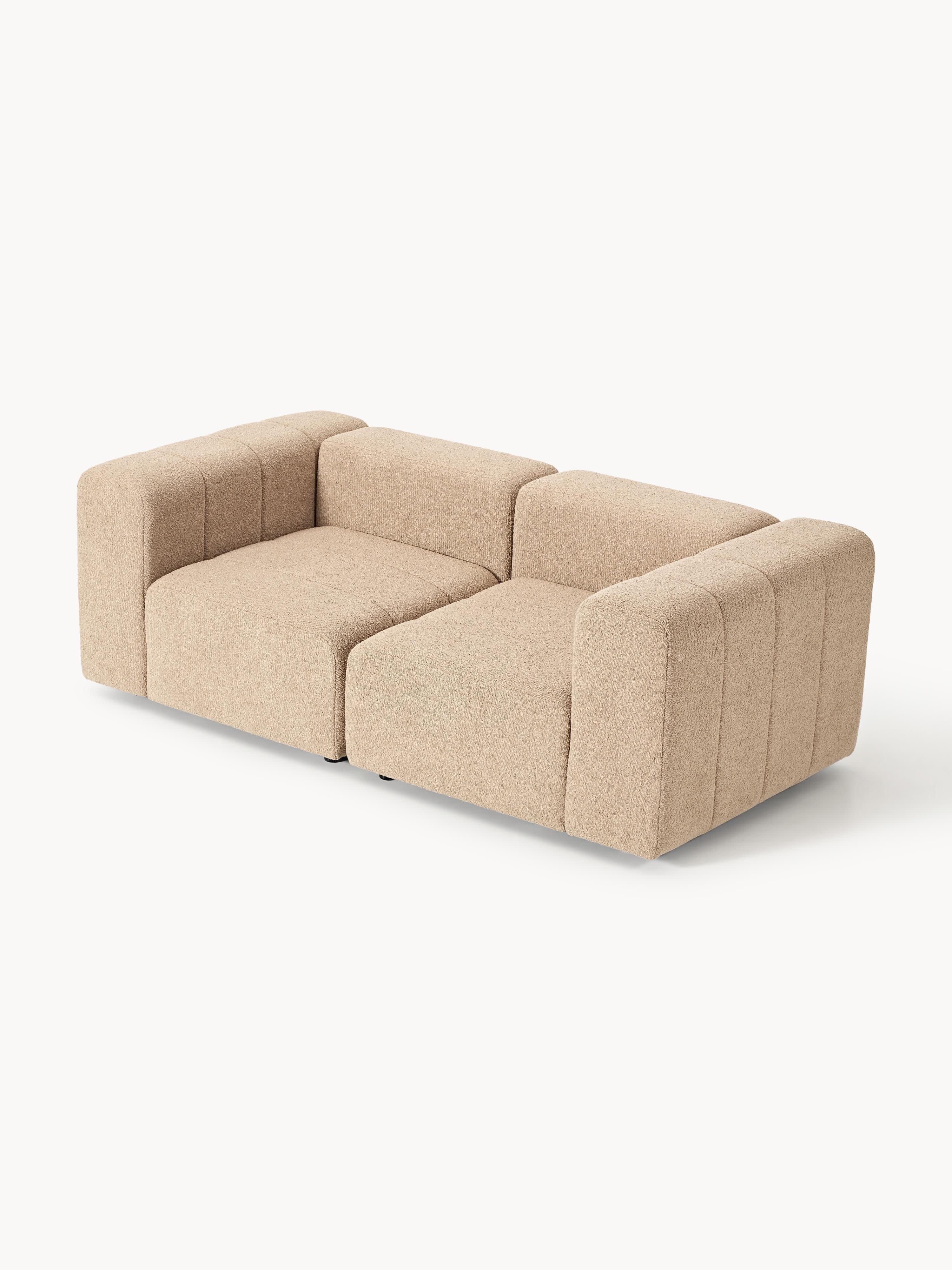 Modulares Bouclé-Sofa Lena (3-Sitzer)
