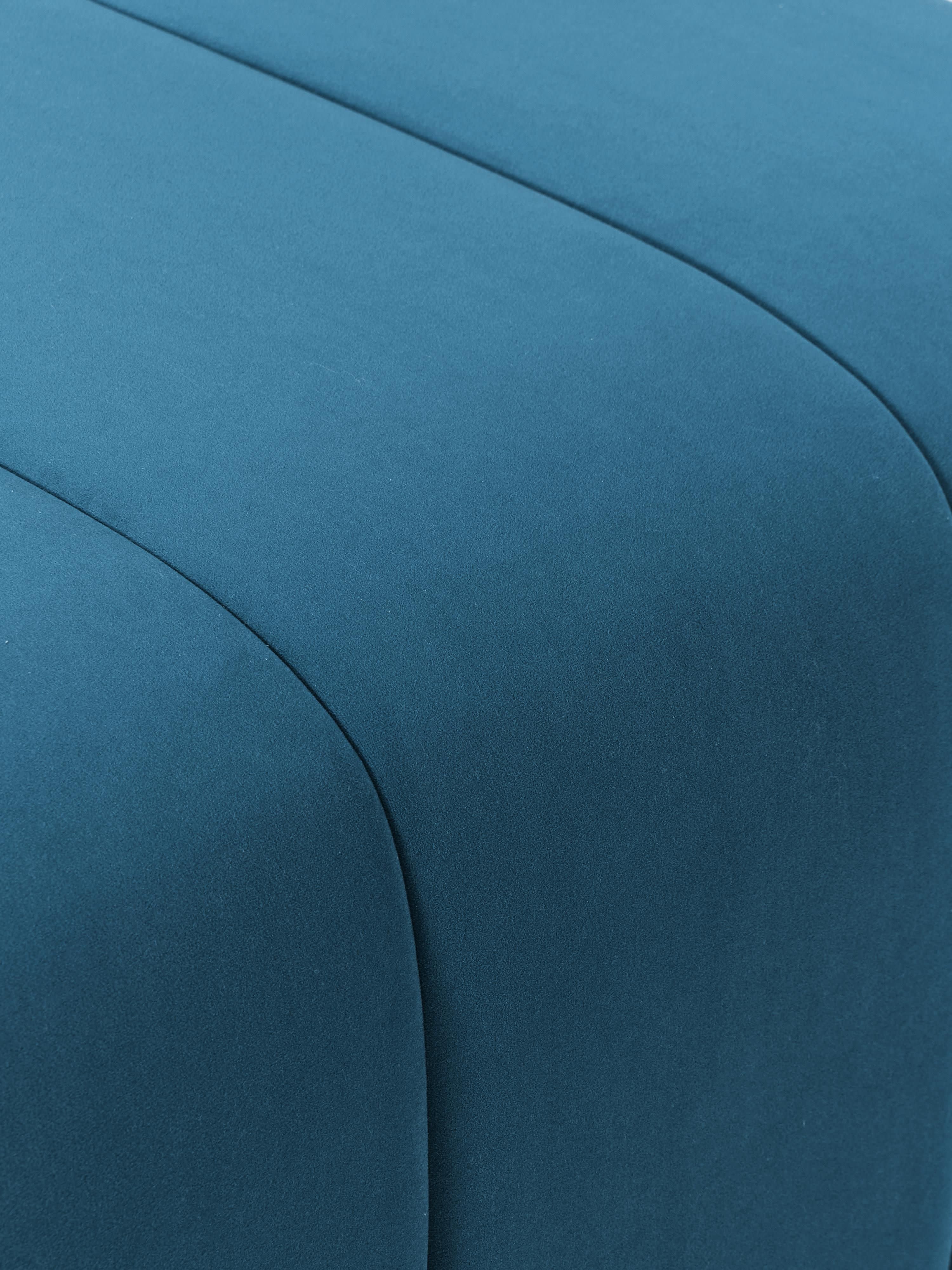 Samt-Sofa-Hocker Lena