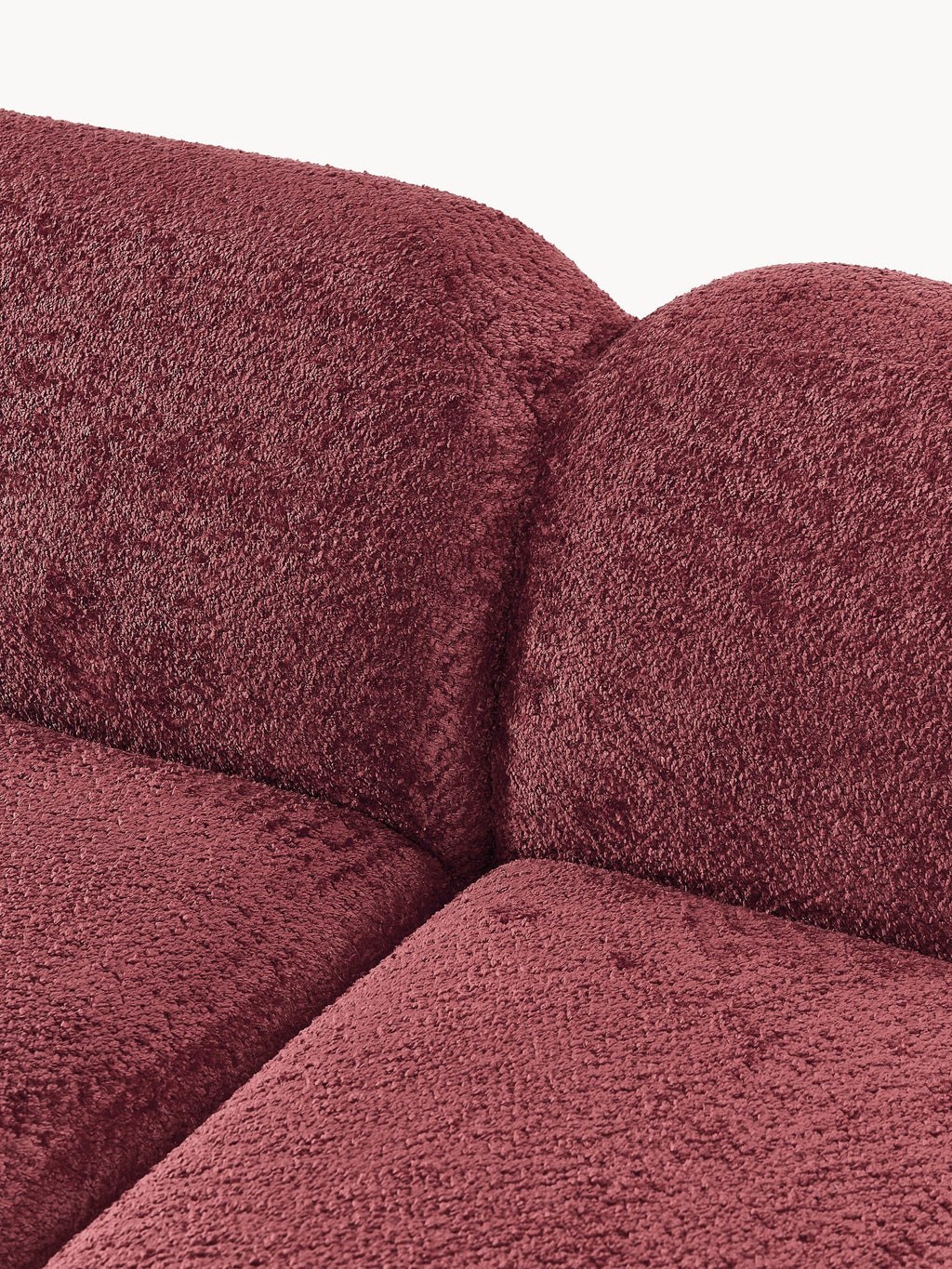 Modulares Teddy-Bouclé-Sofa Wolke (4-Sitzer)