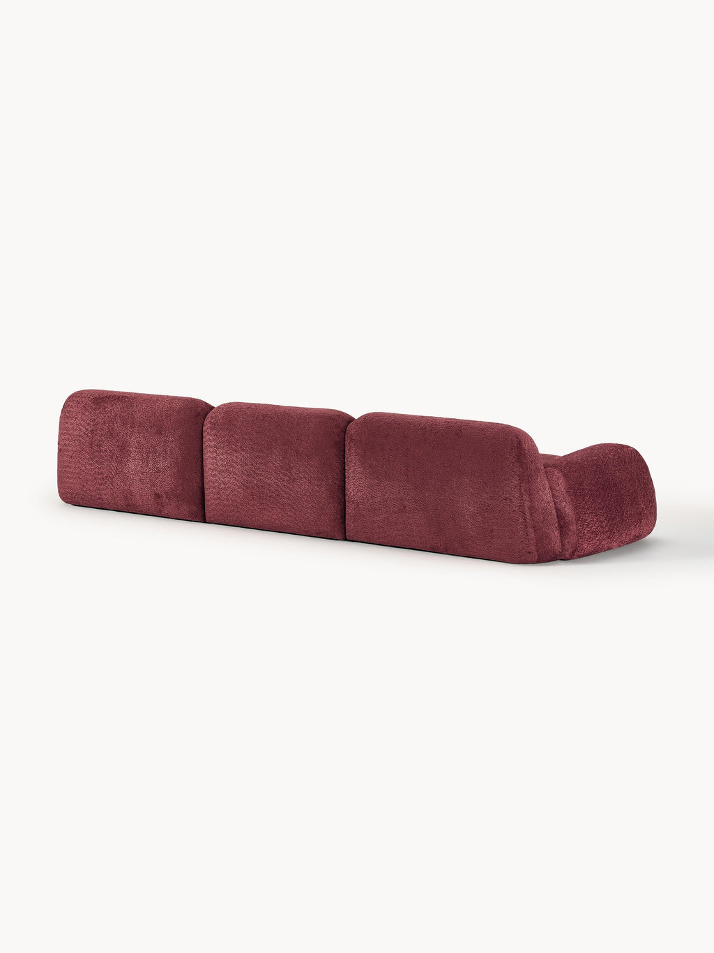 Modulares Teddy-Bouclé-Sofa Wolke (4-Sitzer)