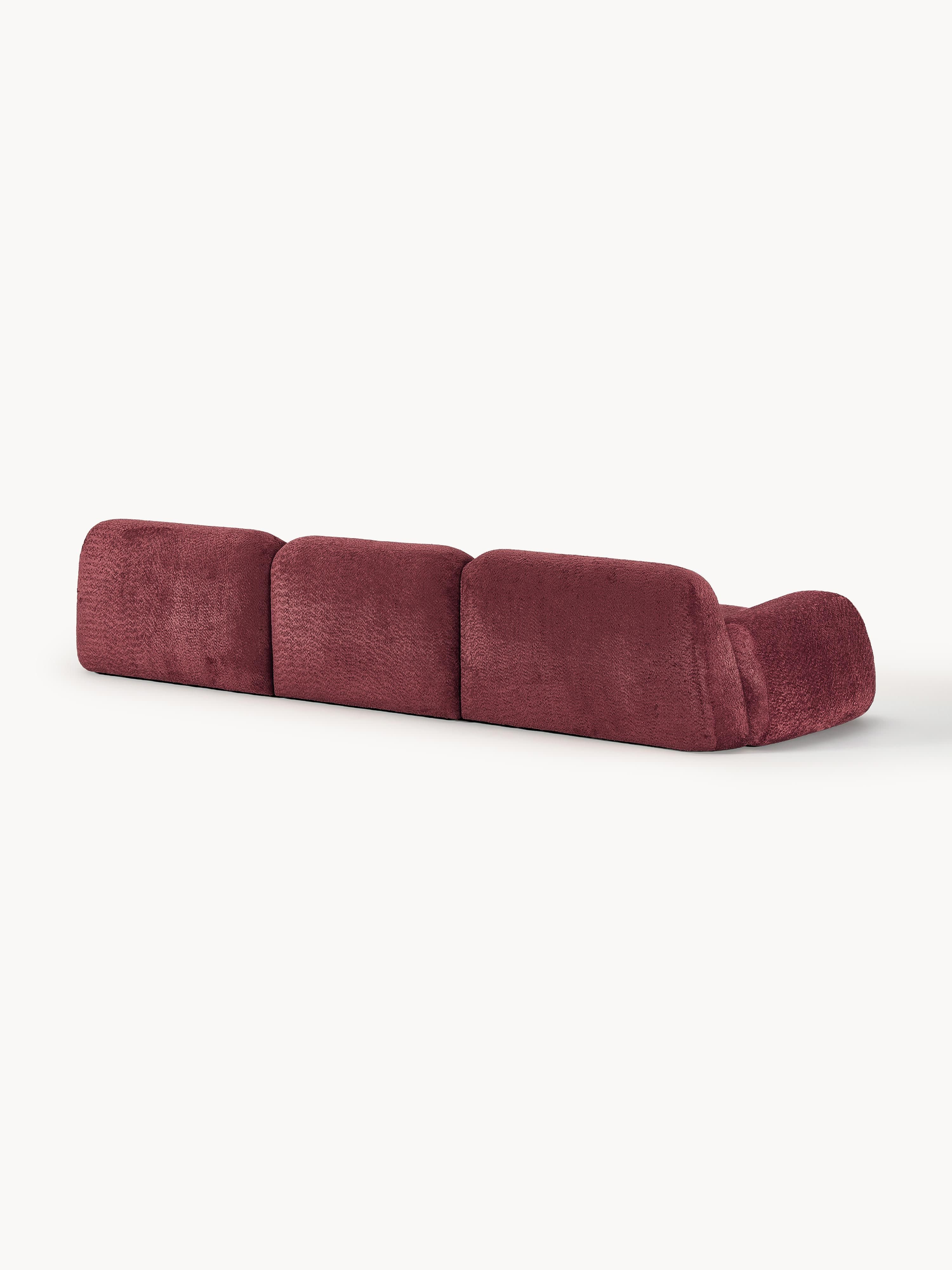 Modulares Teddy-Bouclé-Sofa Wolke (4-Sitzer)