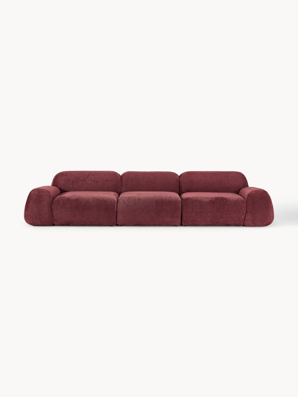 Galeriebild 1 - Modulares Teddy-Bouclé-Sofa Wolke (4-Sitzer)