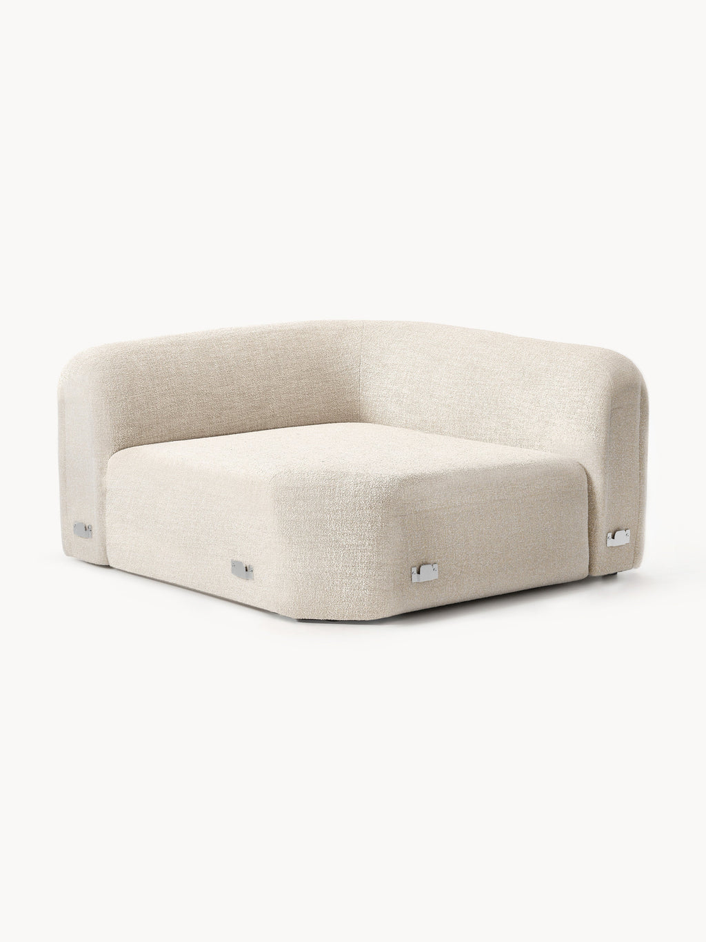 Galeriebild 1 - Rundes Bouclé-Eckmodul Wolke