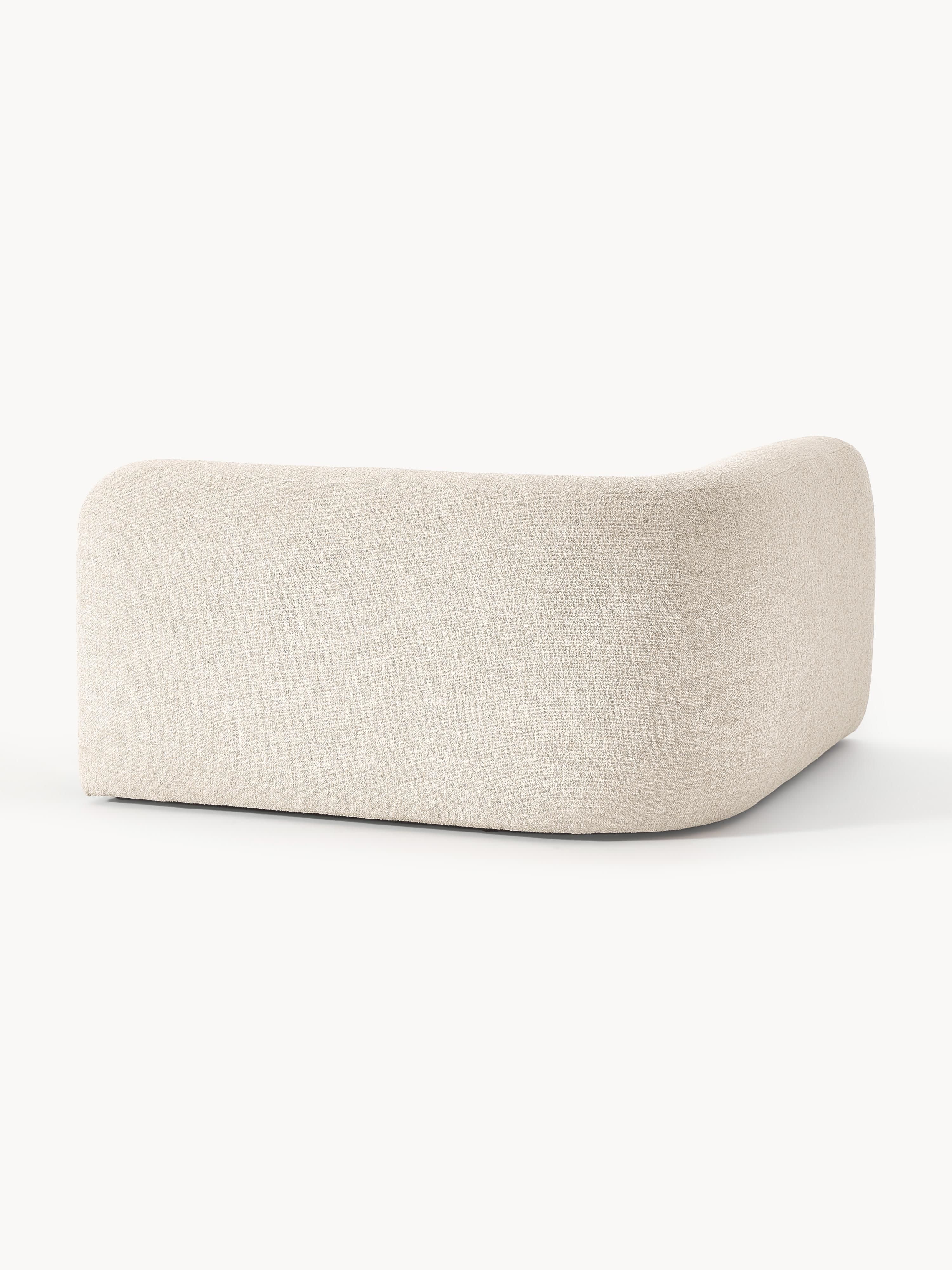 Rundes Bouclé-Eckmodul Wolke
