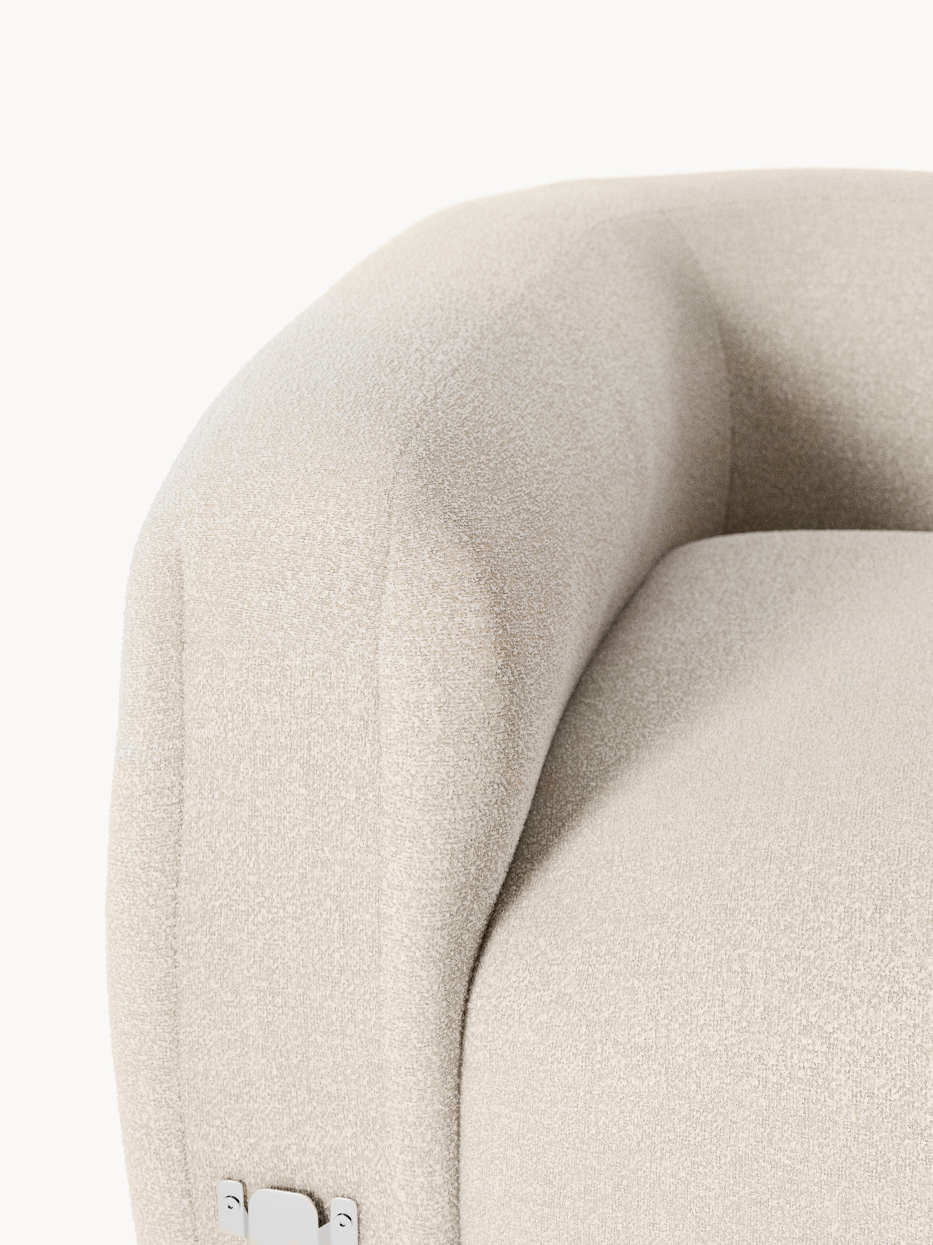 Rundes Bouclé-Eckmodul Wolke
