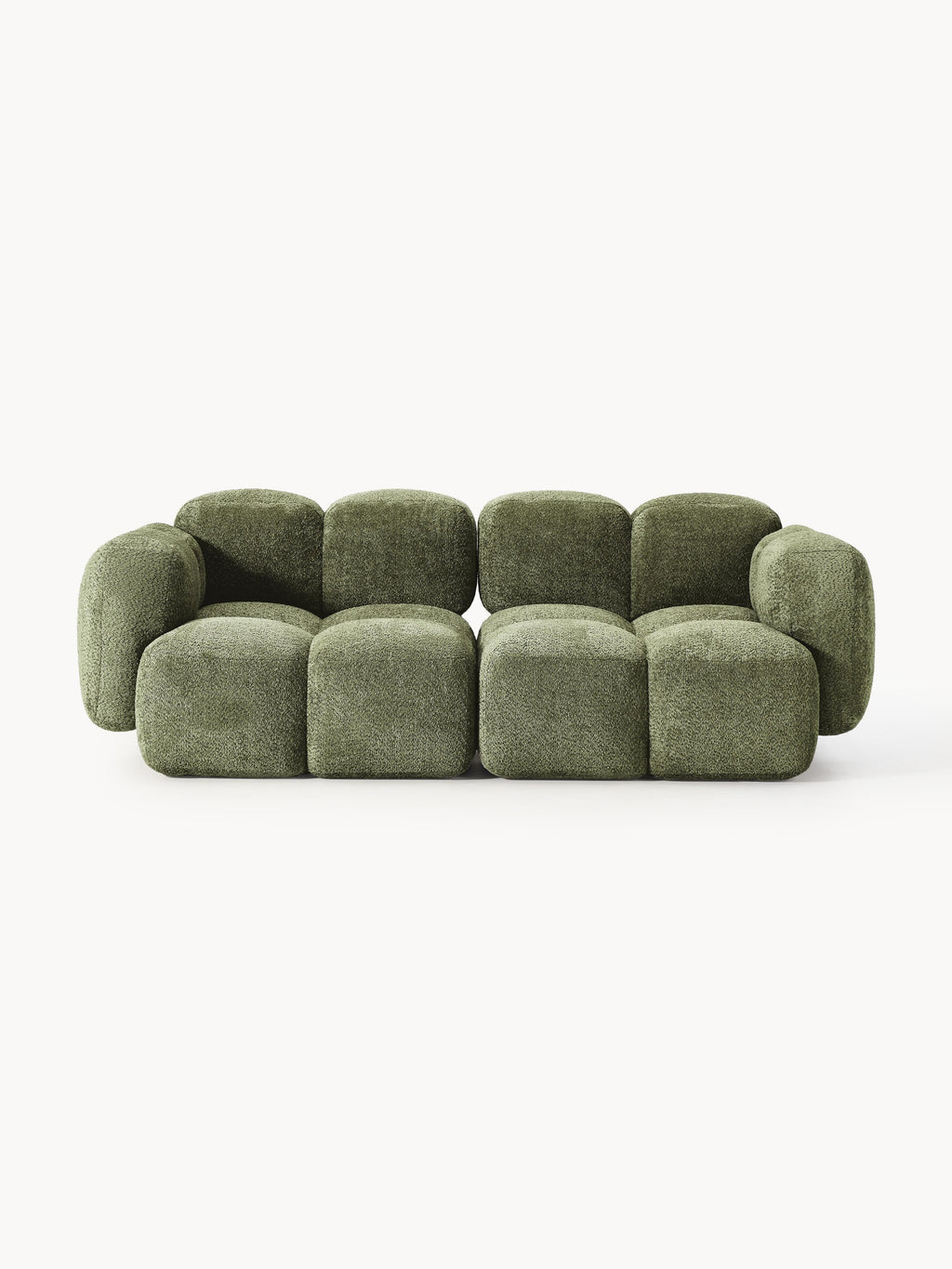 Galeriebild 1 - Modulares Sofa Tayla (3-Sitzer) aus Teddy-Bouclé