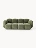 Galeriebild 1 - Modulares Sofa Tayla (3-Sitzer) aus Teddy-Bouclé